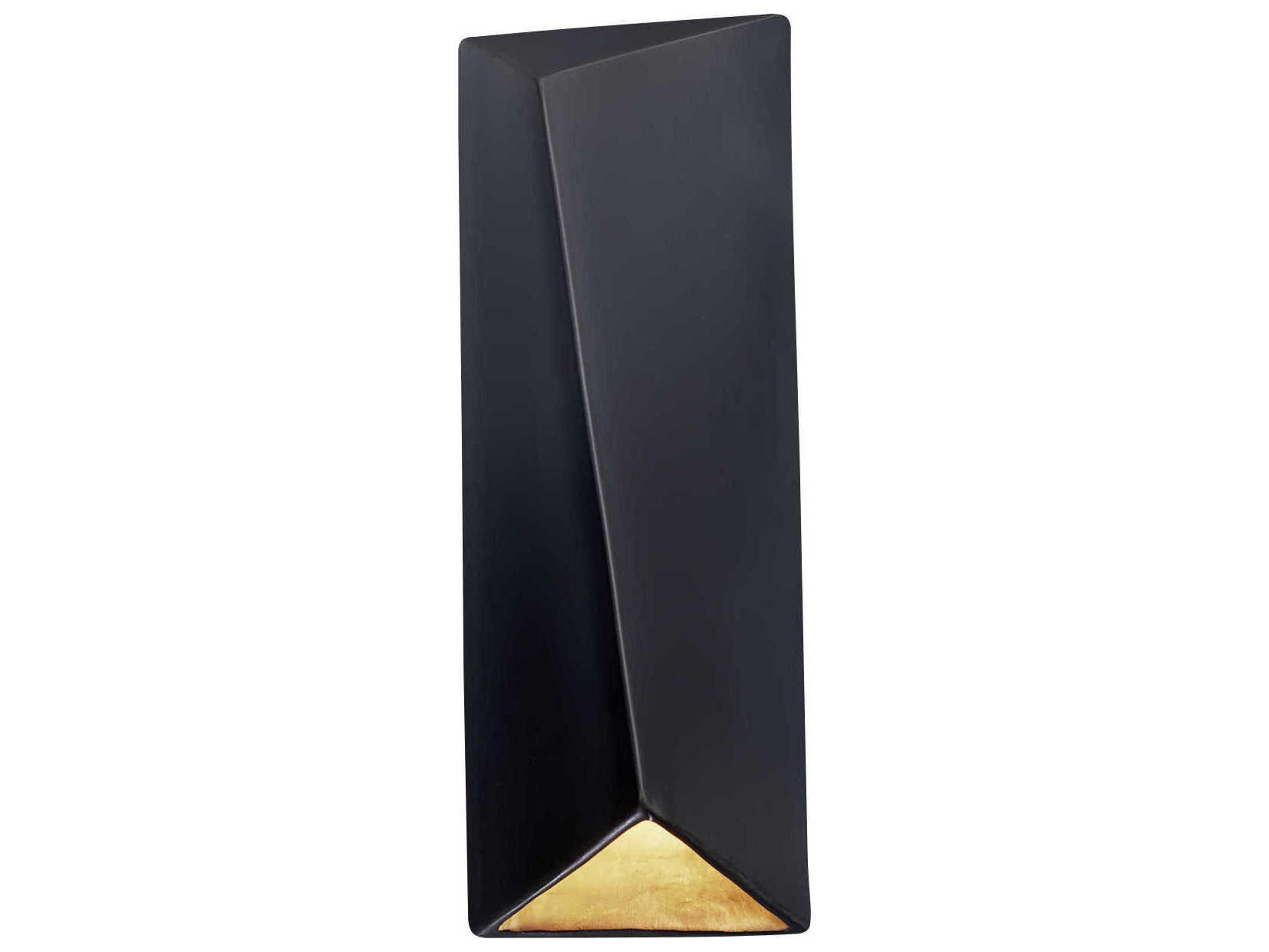 Justice Design Group Ambiance Black LED Wall Sconce