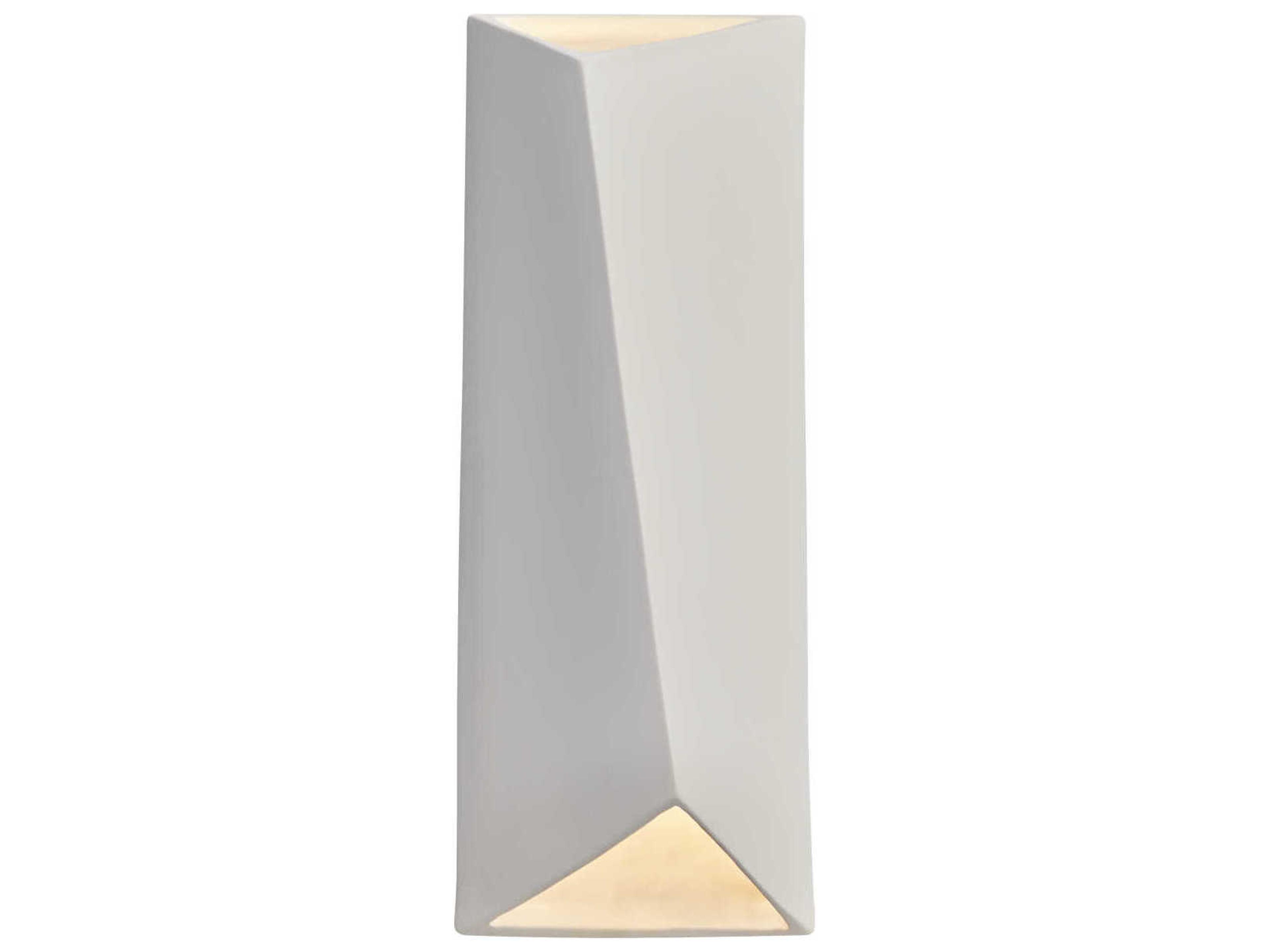 Justice Design Group Ambiance White LED Wall Sconce