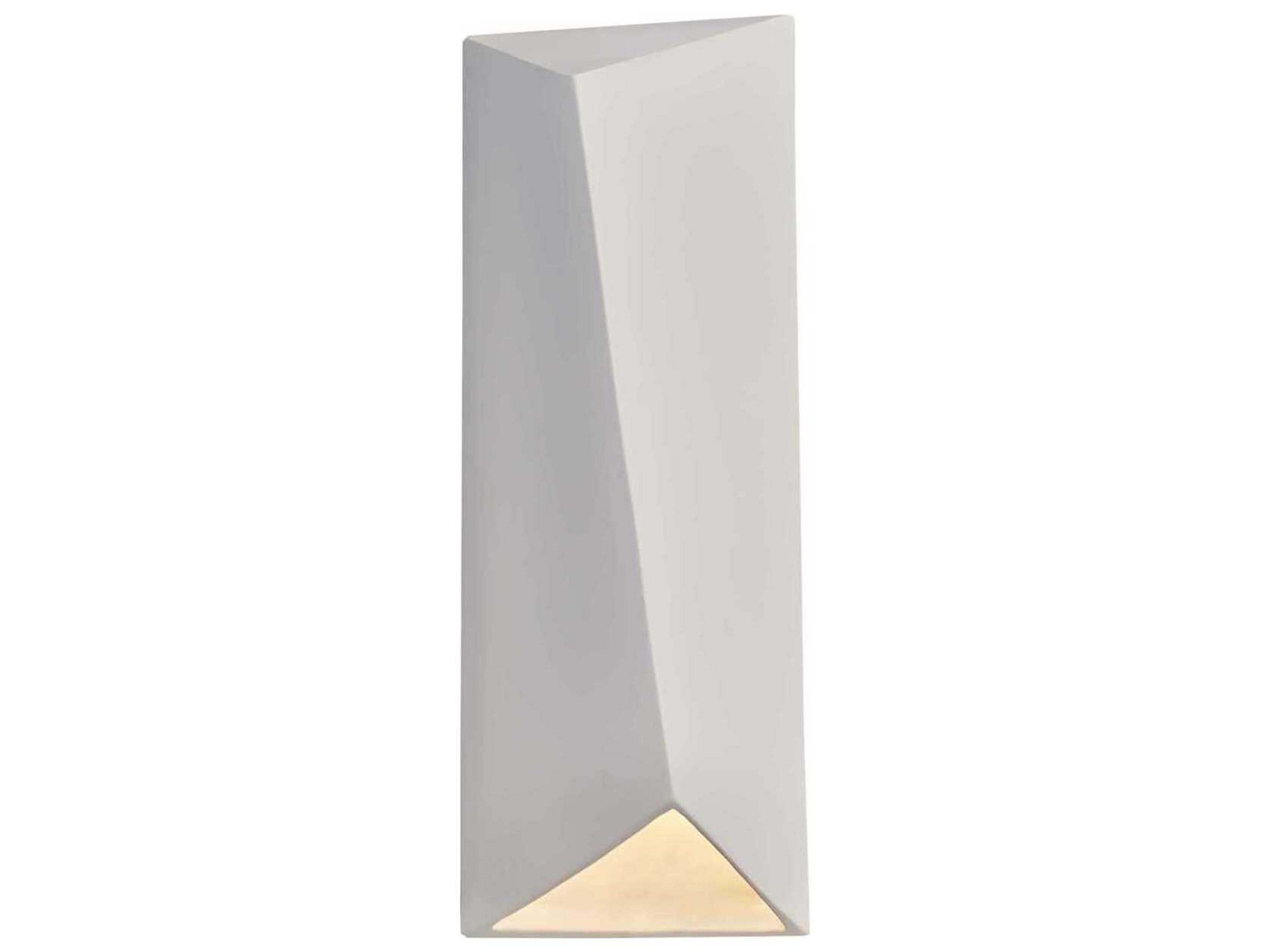 Justice Design Group Ambiance White LED Wall Sconce
