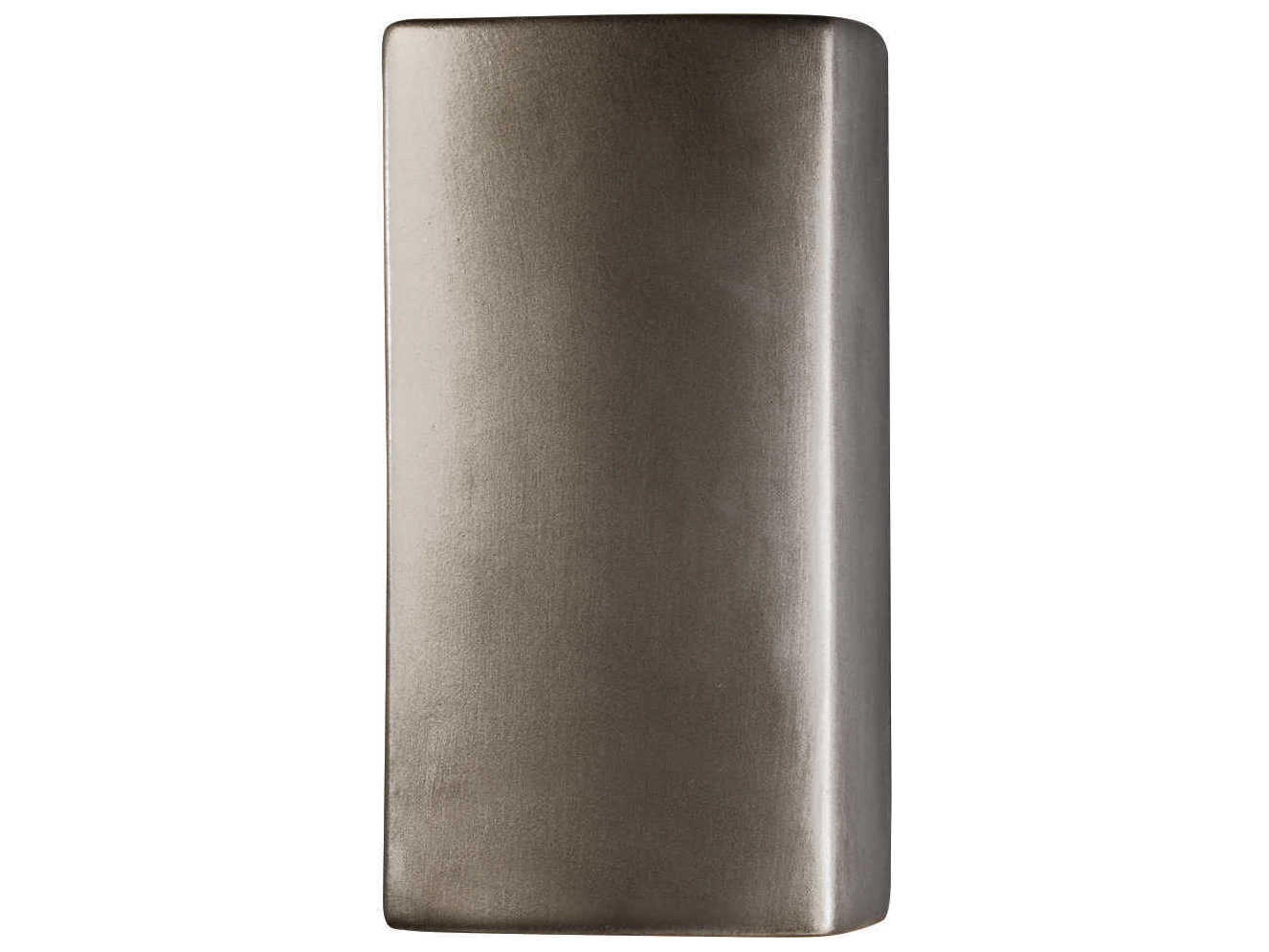Justice Design Group Ambiance 1-Light Silver Wall Sconce