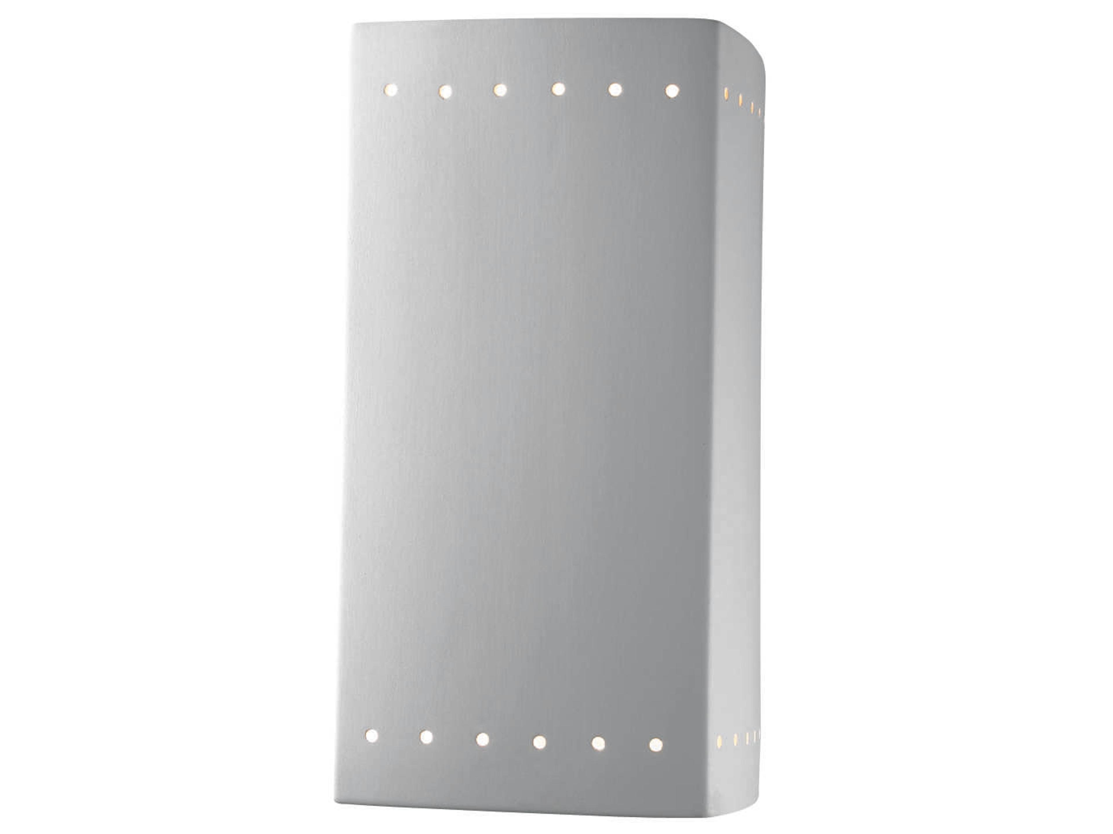 Justice Design Group Ambiance Outdoor Wall Light with Perfs (Closed Top)