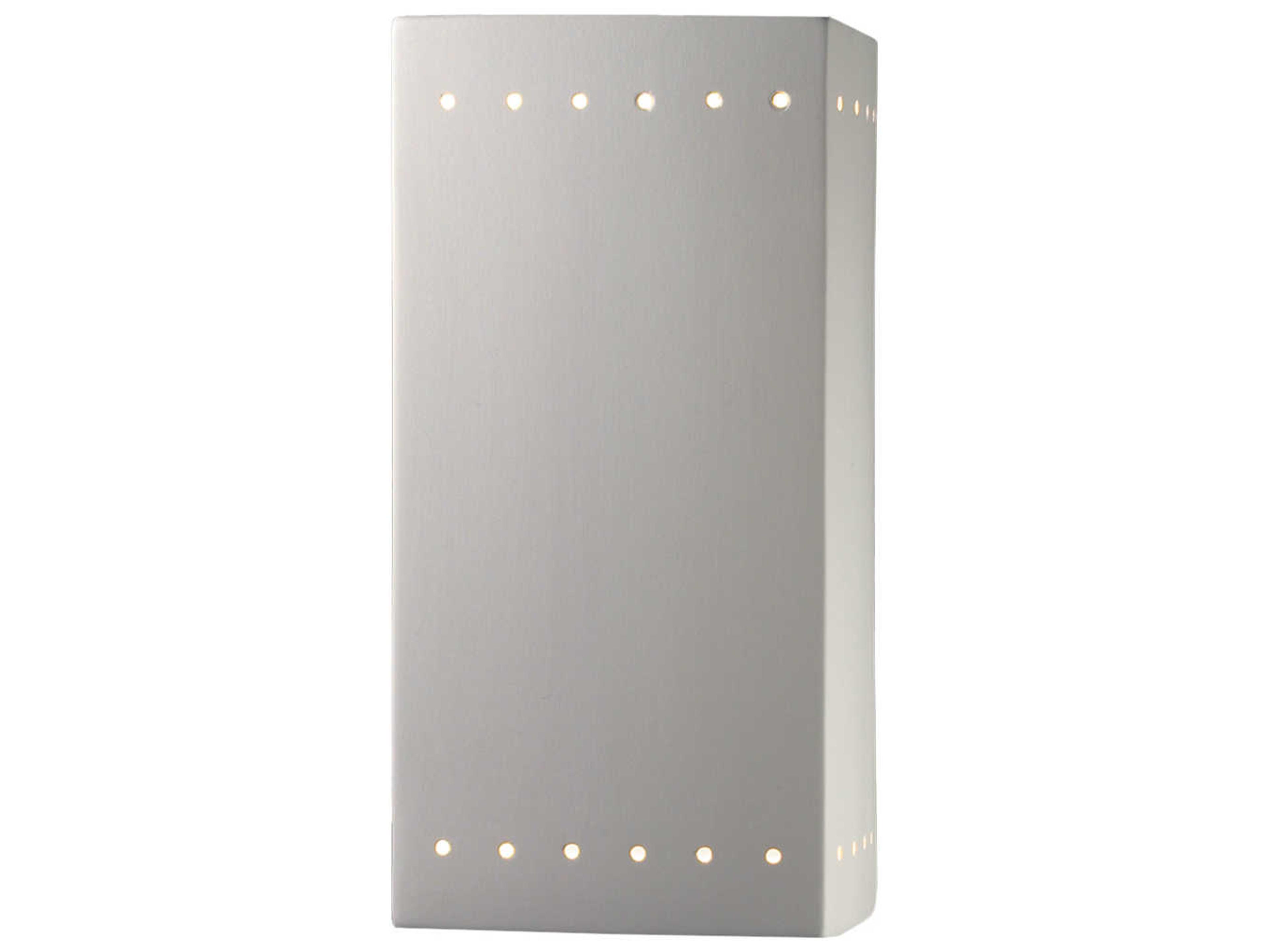 Justice Design Group Ambiance 2-Light White Wall Sconce