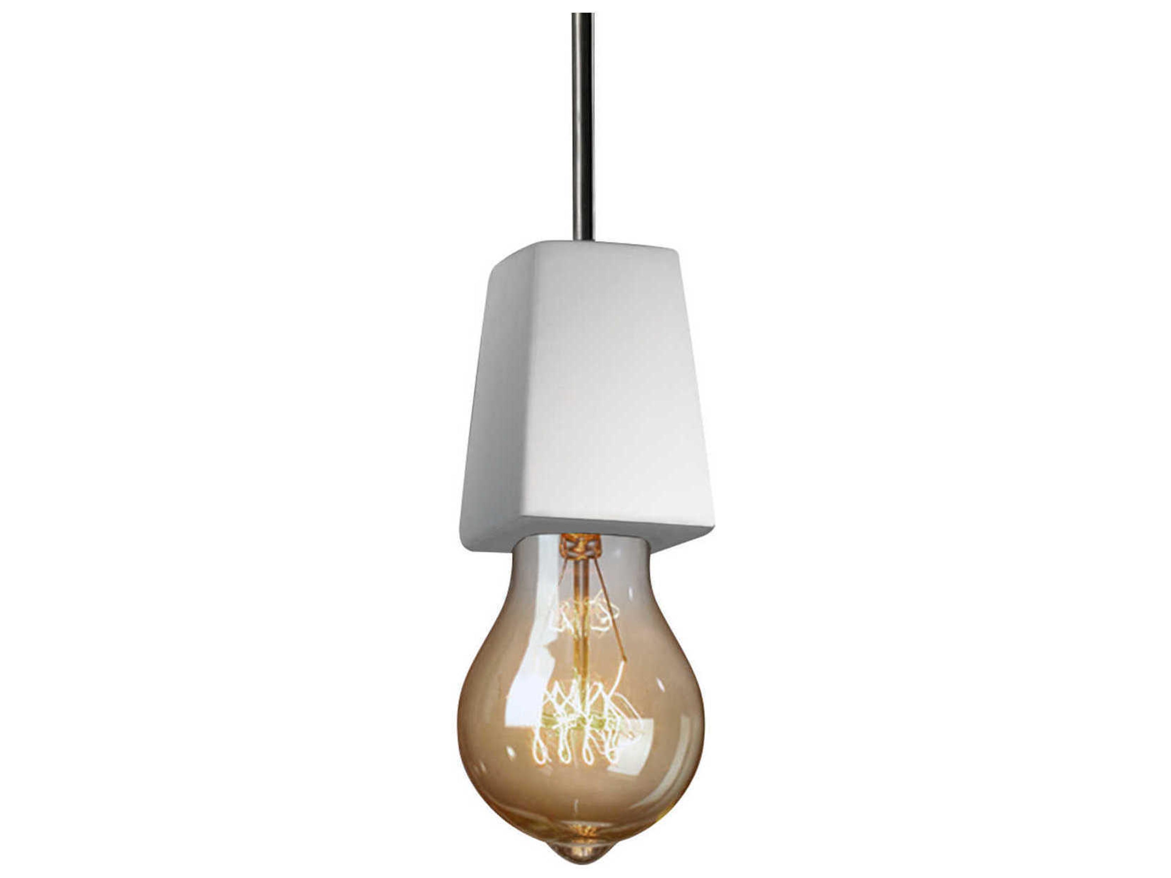 Justice Design Group Radiance 1-Light White Mini Pendant