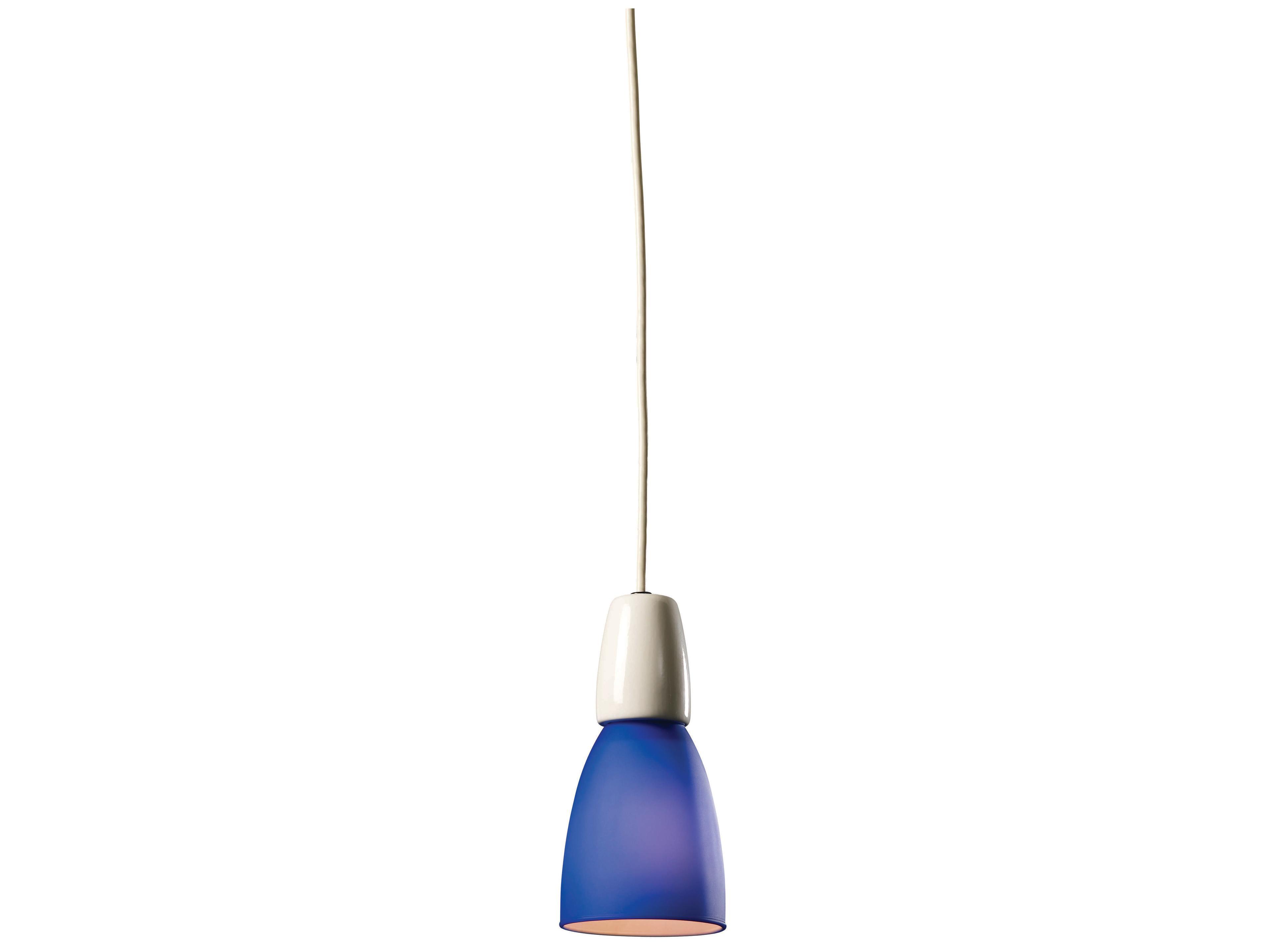 Justice Design Group Radiance 1-Light Blue Bell Mini Pendant