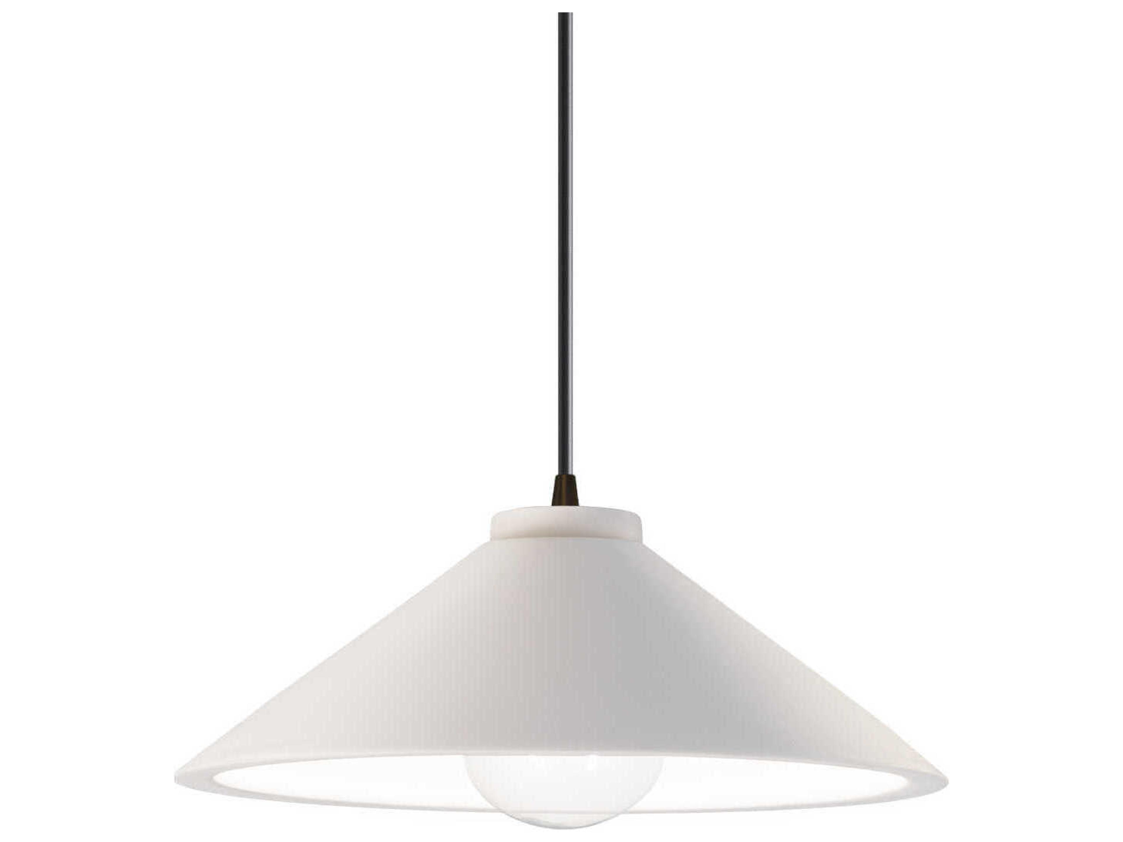Justice Design Group Radiance White Mini Pendant