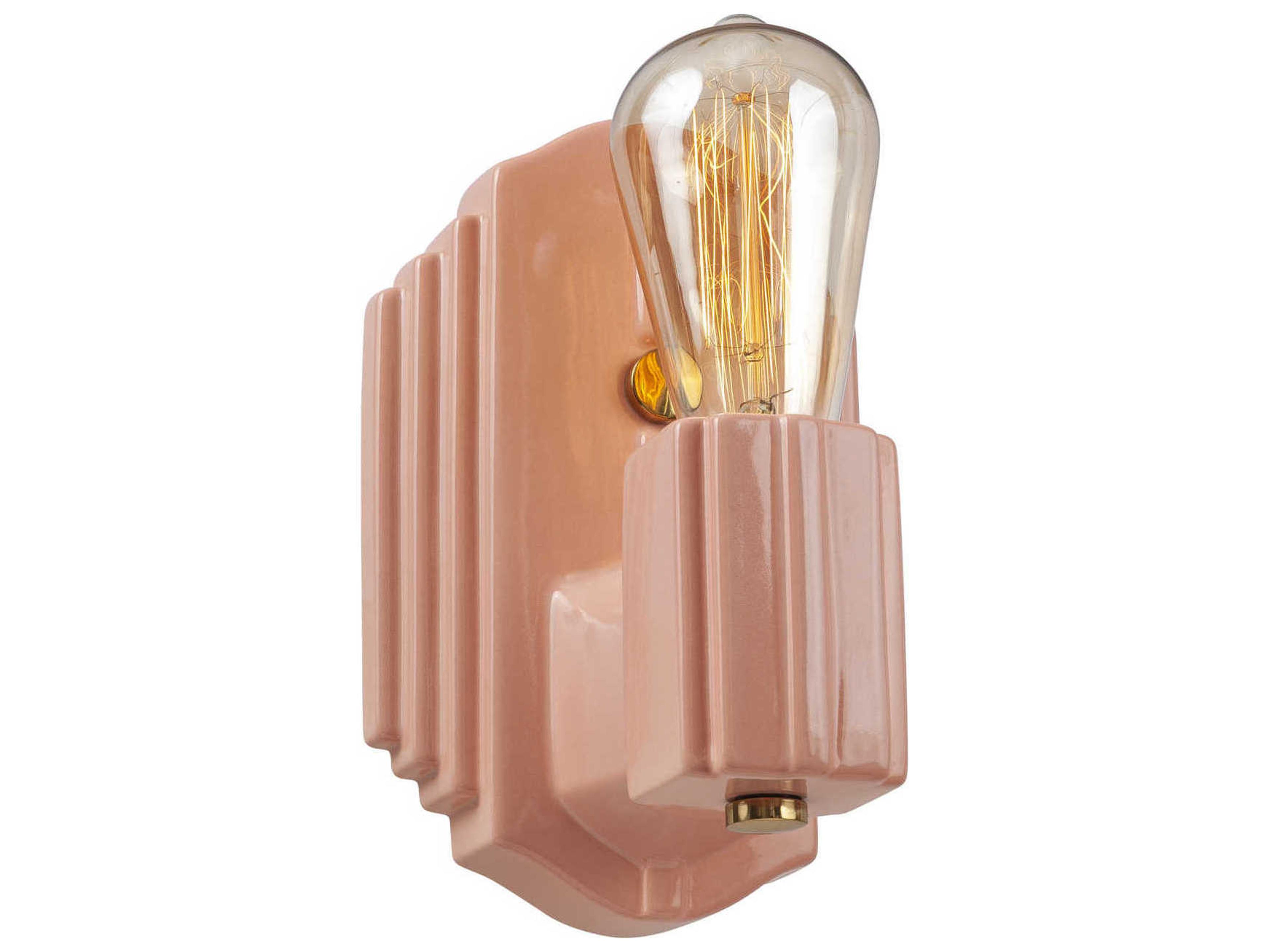 Justice Design Group American Classics 1-Light Pink Wall Sconce