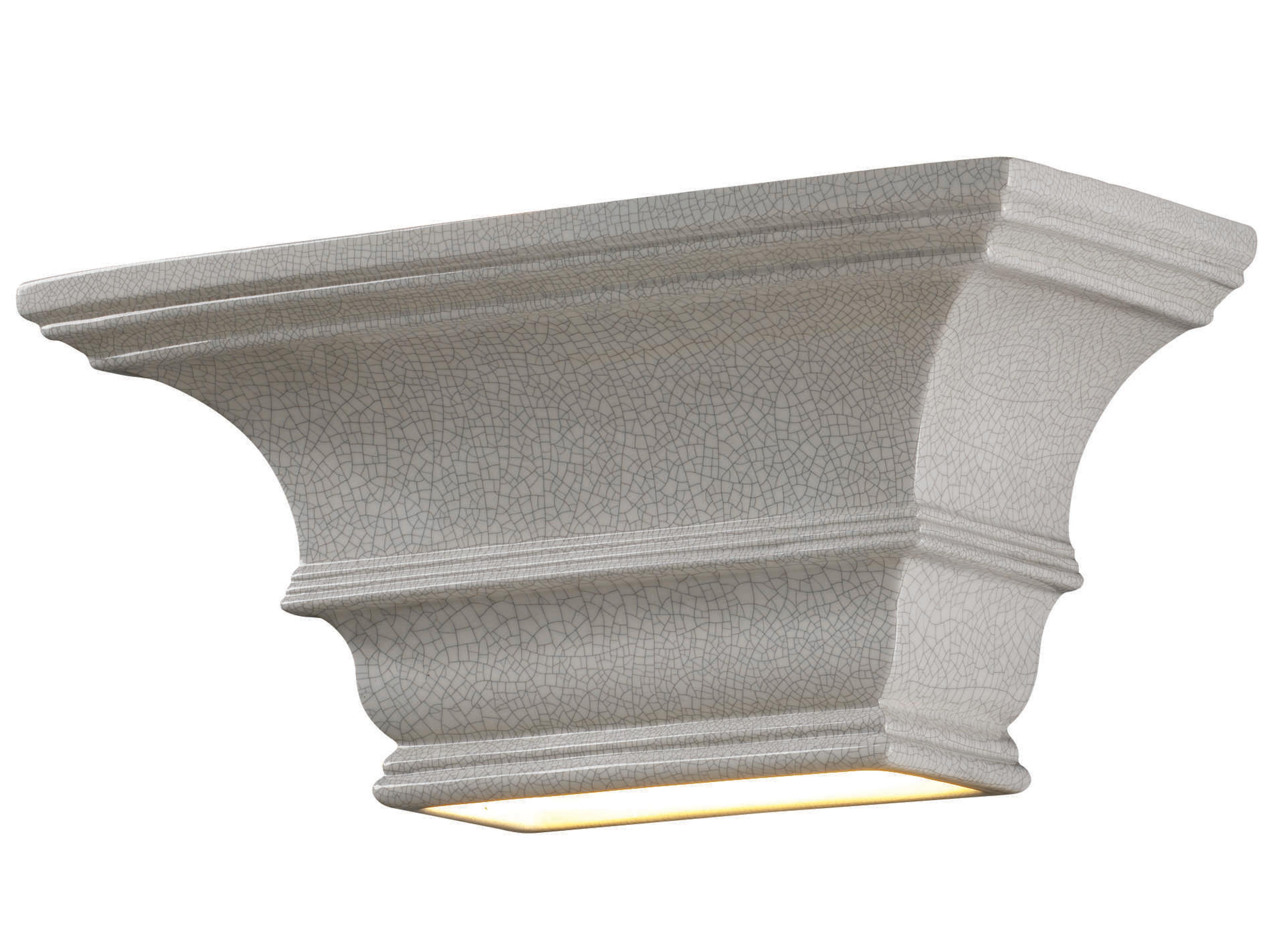 Justice Design Group Ambiance 1-Light Gray Wall Sconce