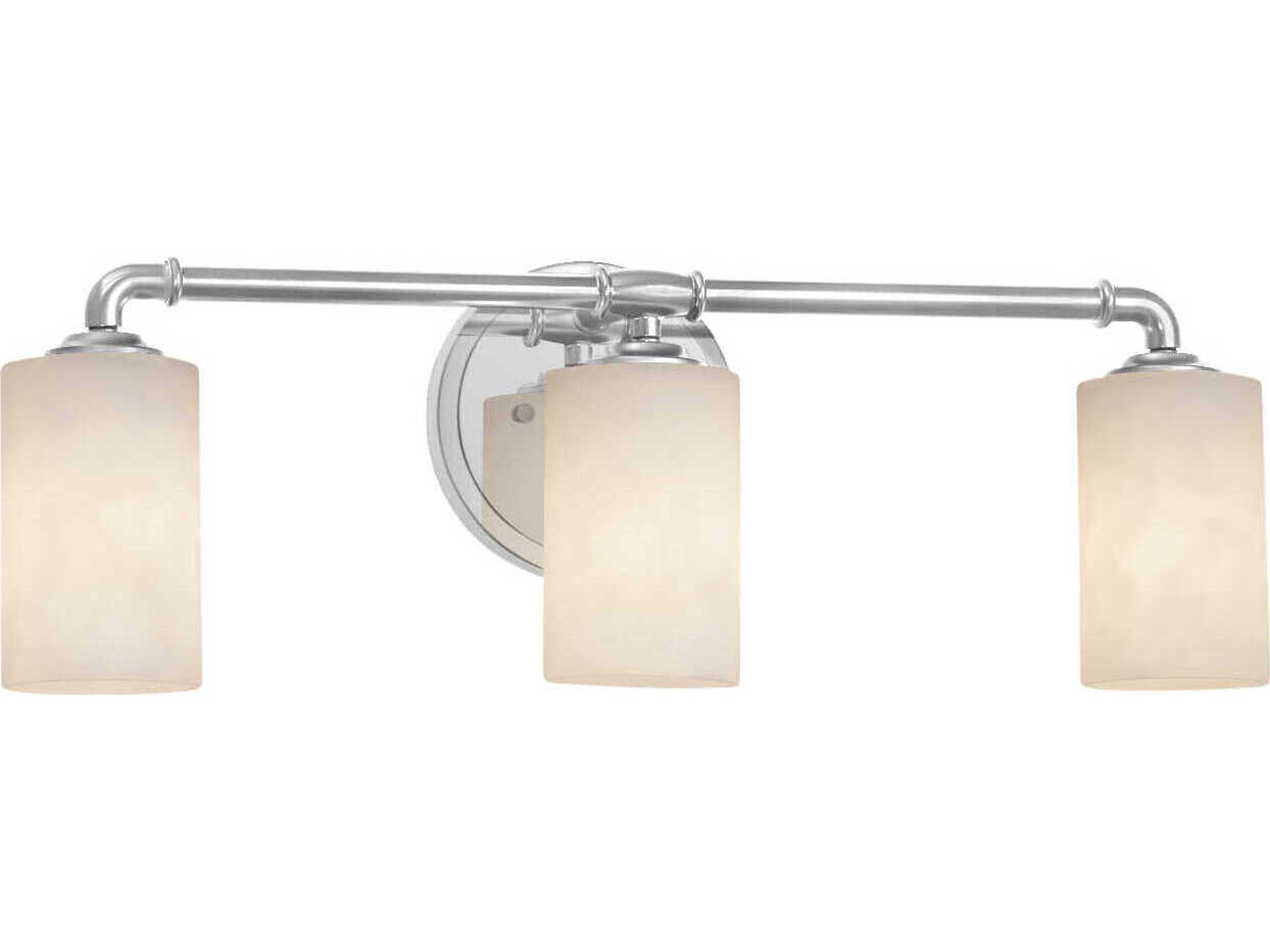 Justice Design Group Clouds 3-Light Nickel Vanity Light