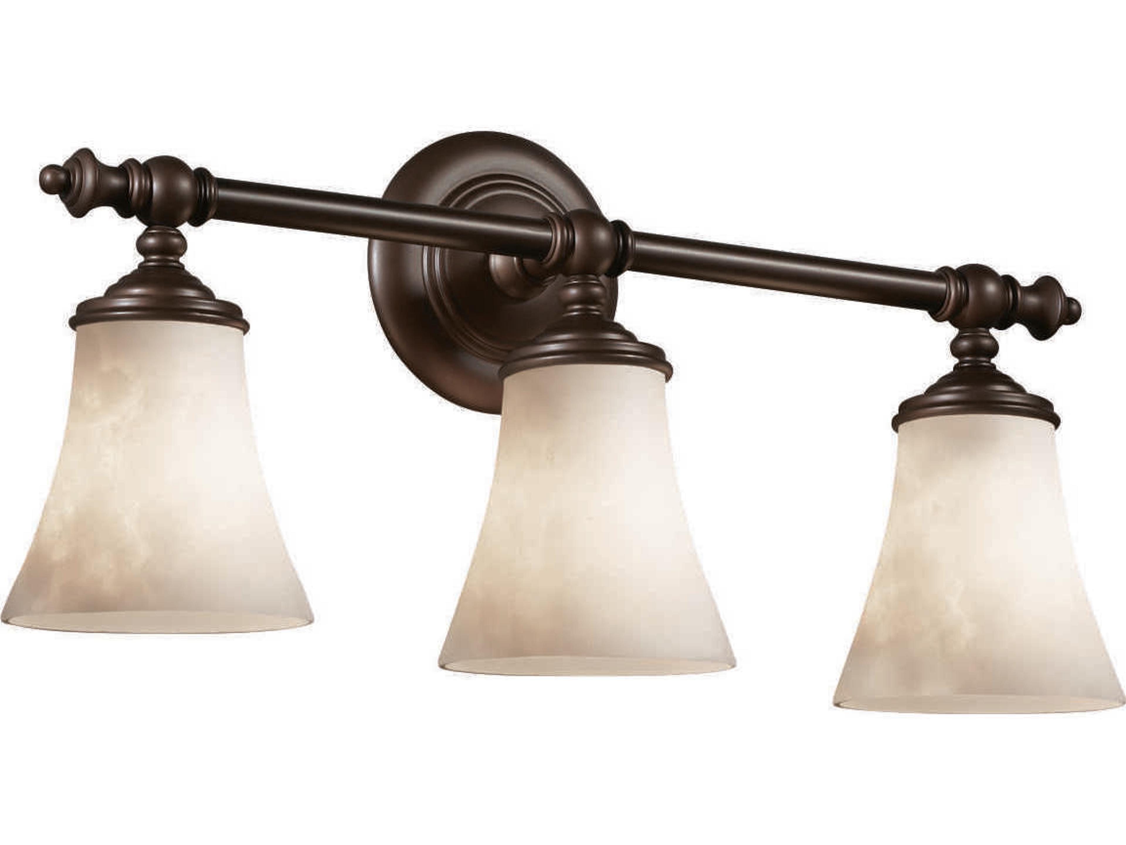 Justice Design Group Clouds 3-Light Bronze Vanity Light