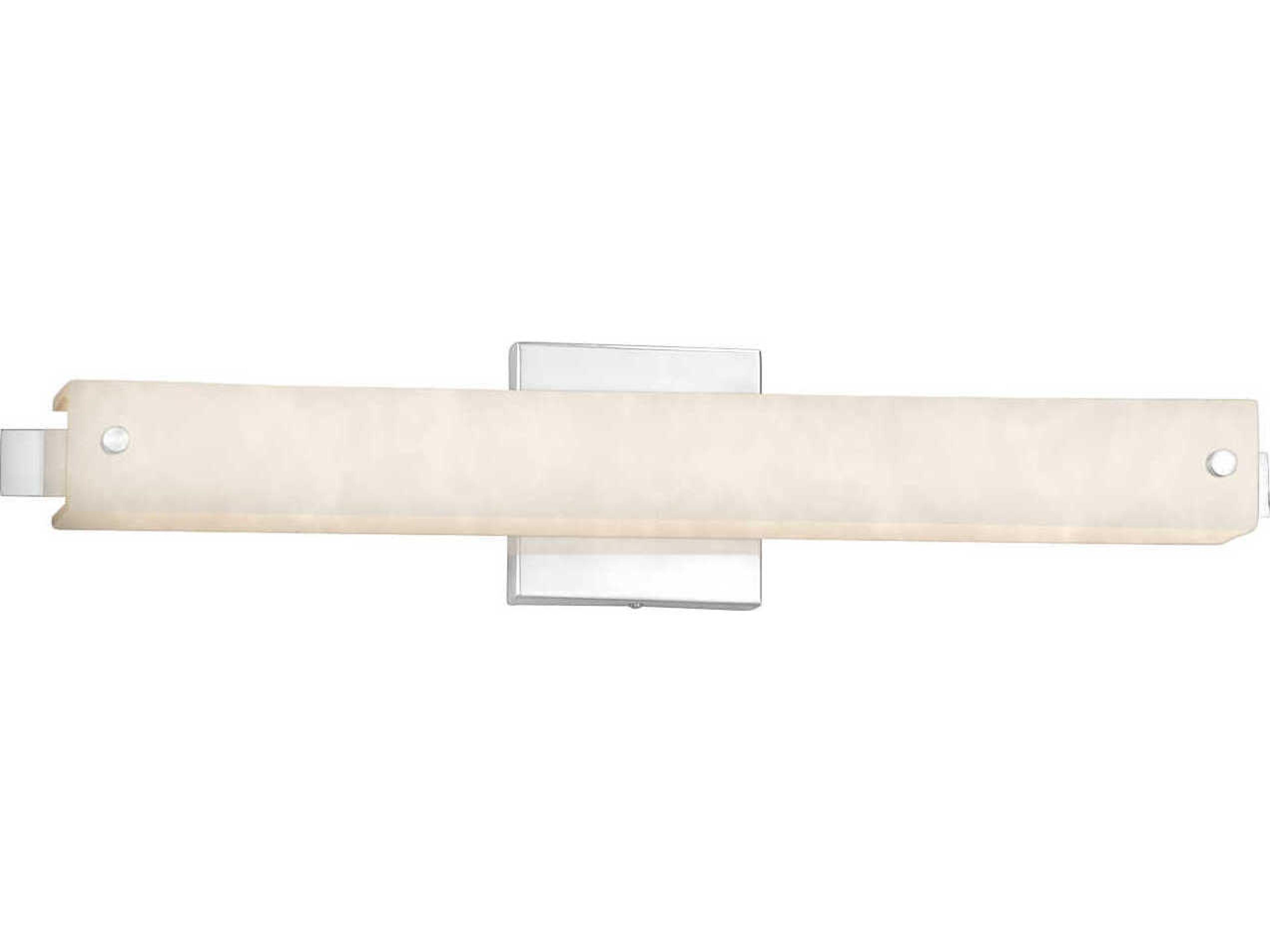 Justice Design Group Clouds Chrome LED Vanity Light