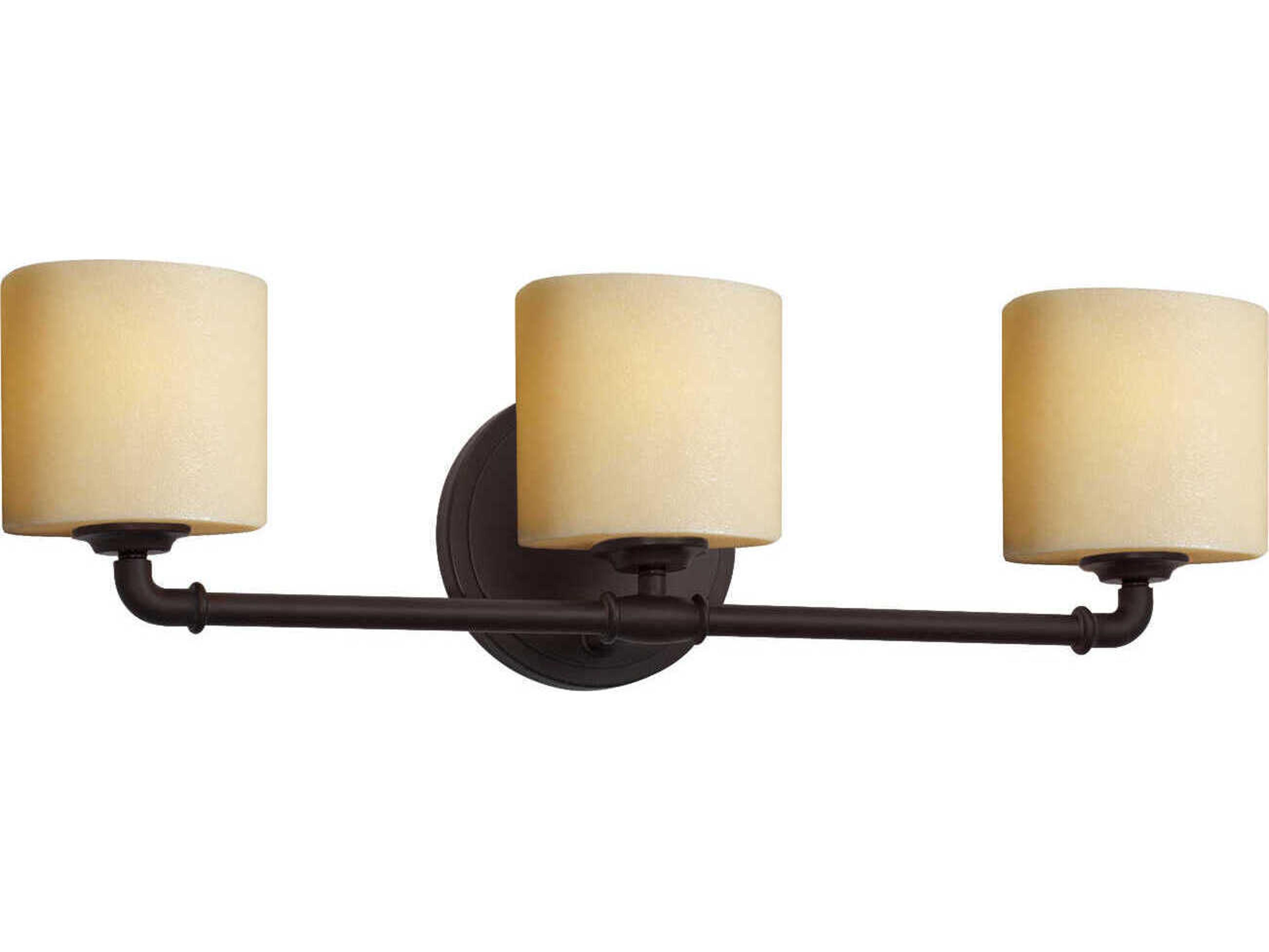 Justice Design Group Candlearia 3-Light Bronze Vanity Light