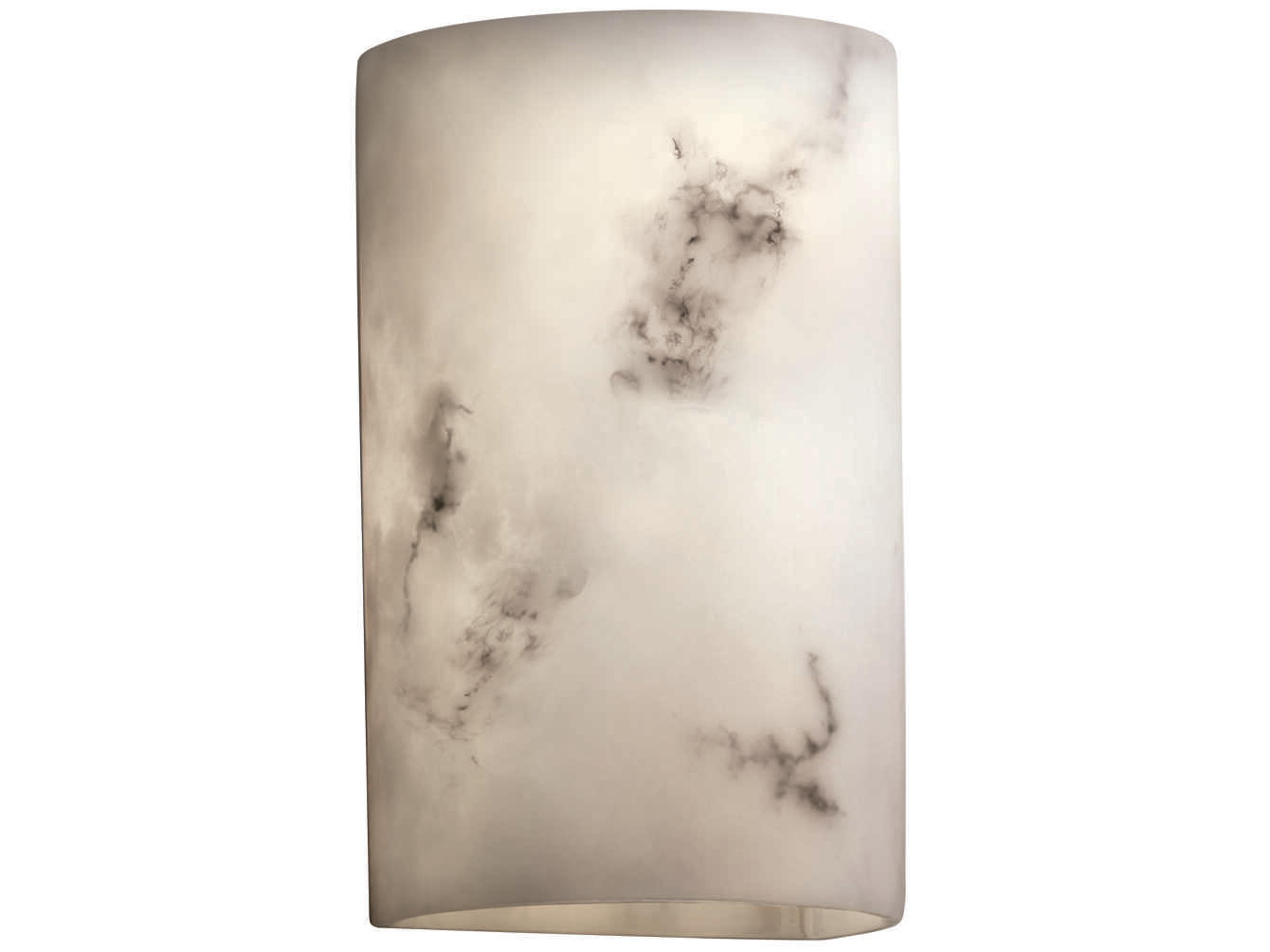 Justice Design Group Lumenaria 2-Light White Glass Wall Sconce