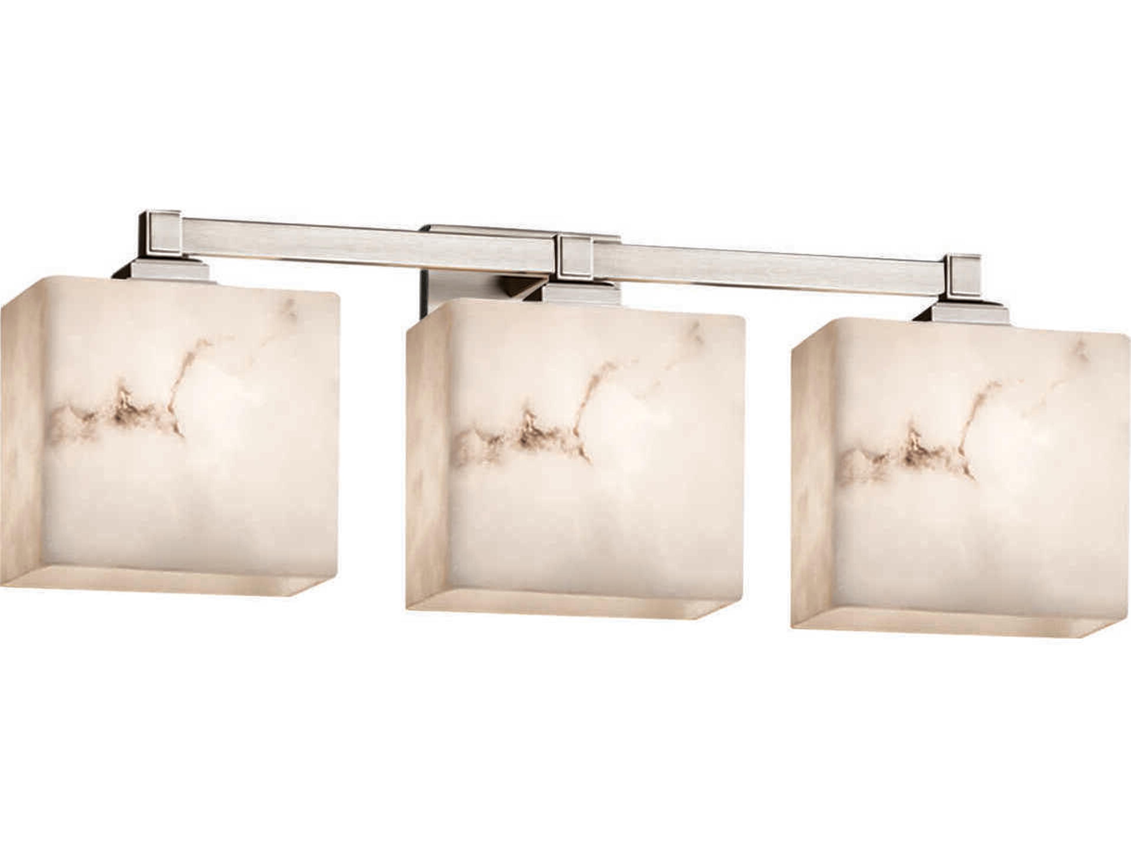 Justice Design Group Lumenaria 3-Light Nickel Vanity Light