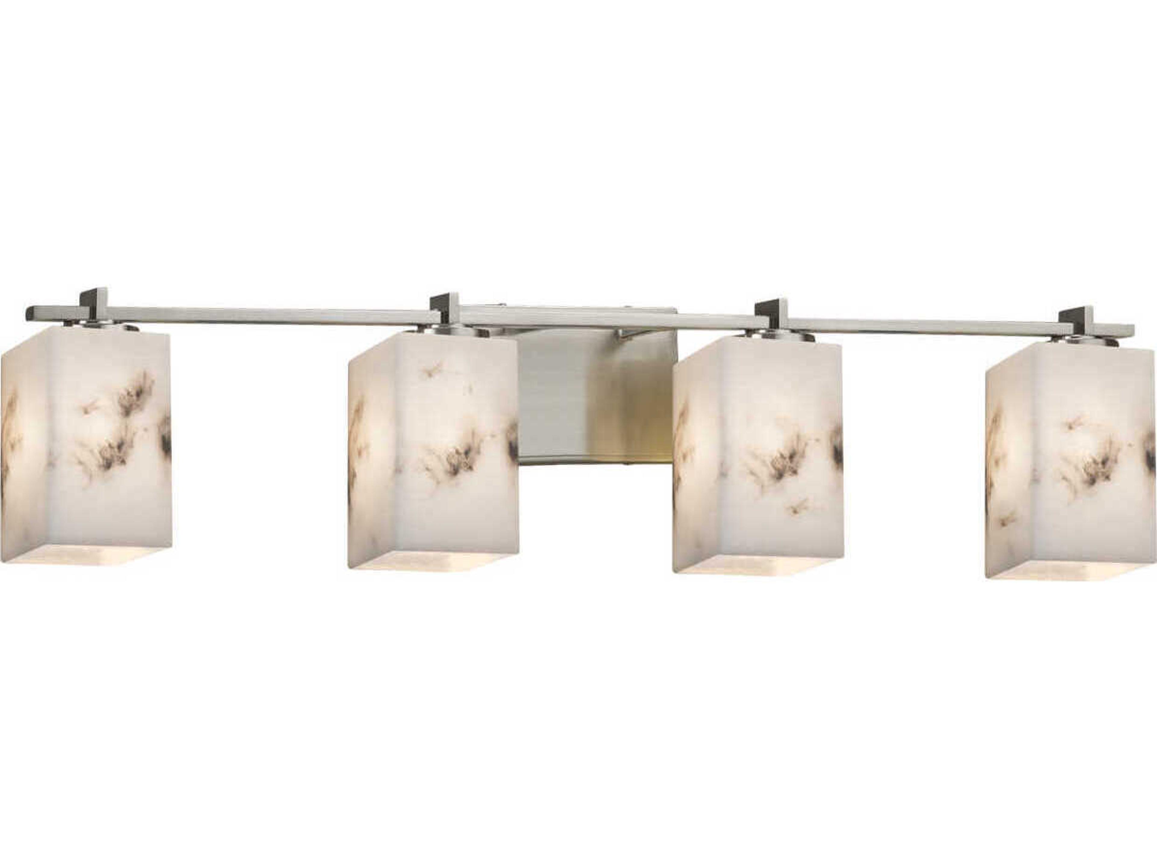 Justice Design Group Lumenaria 4-Light Nickel Vanity Light