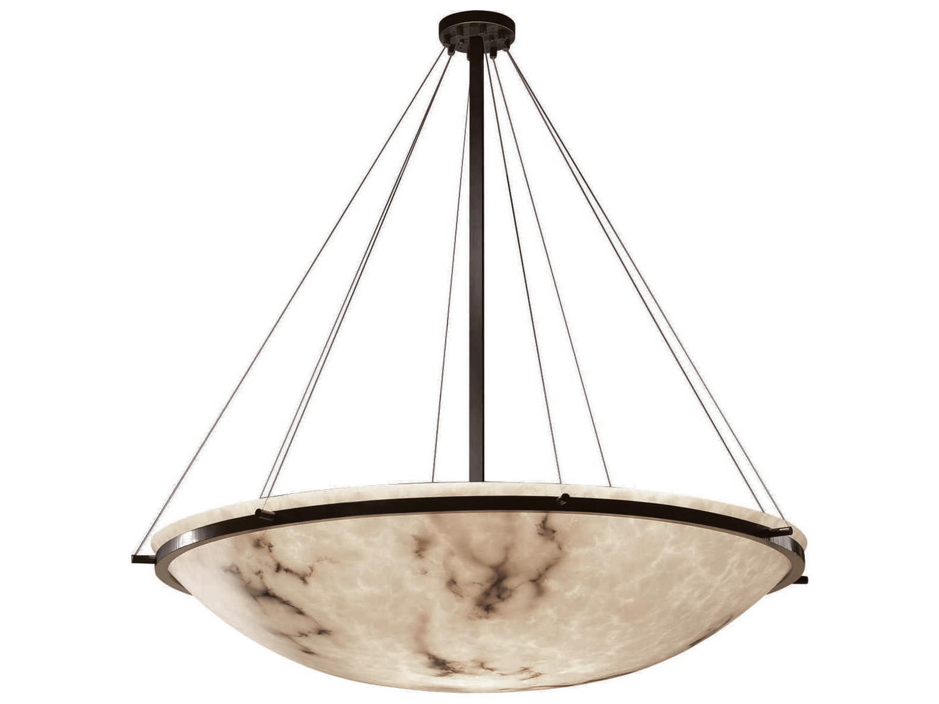 Justice Design Group Lumenaria 8-Light Bronze Bowl Pendant