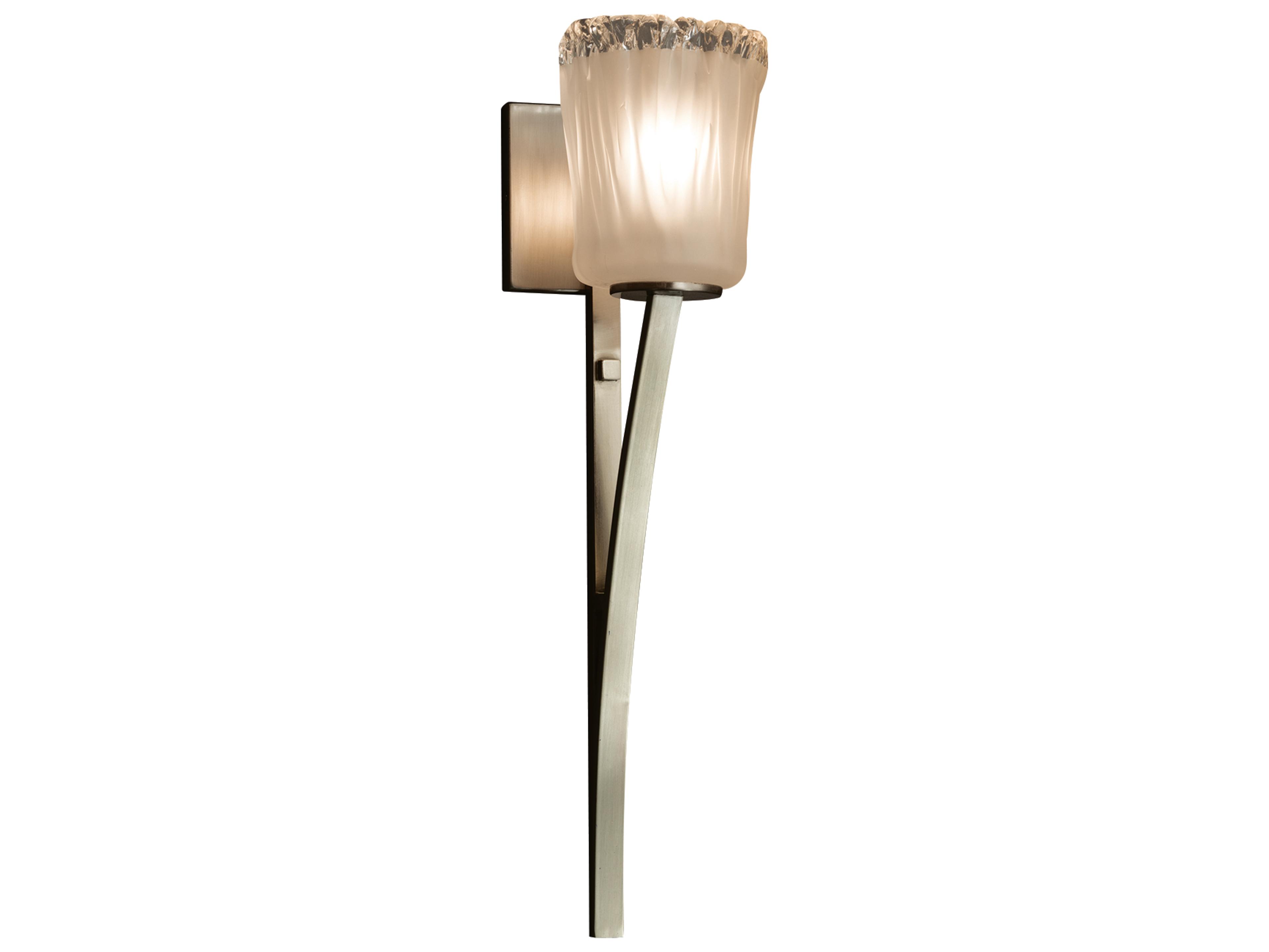 Justice Design Group Veneto Luce Nickel Wall Sconce