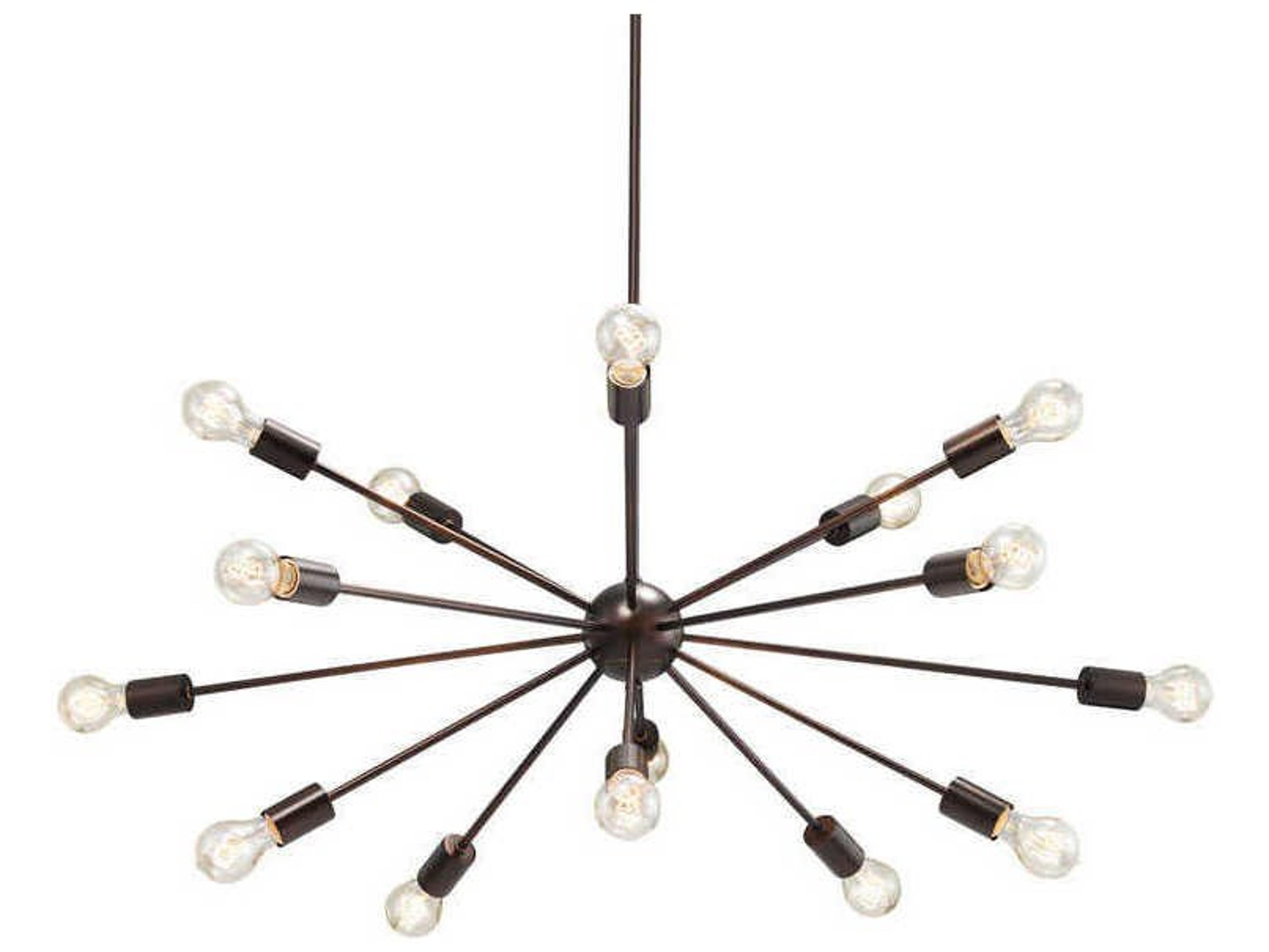 Justice Design Group 15-Light Bronze Sputnik Pendant