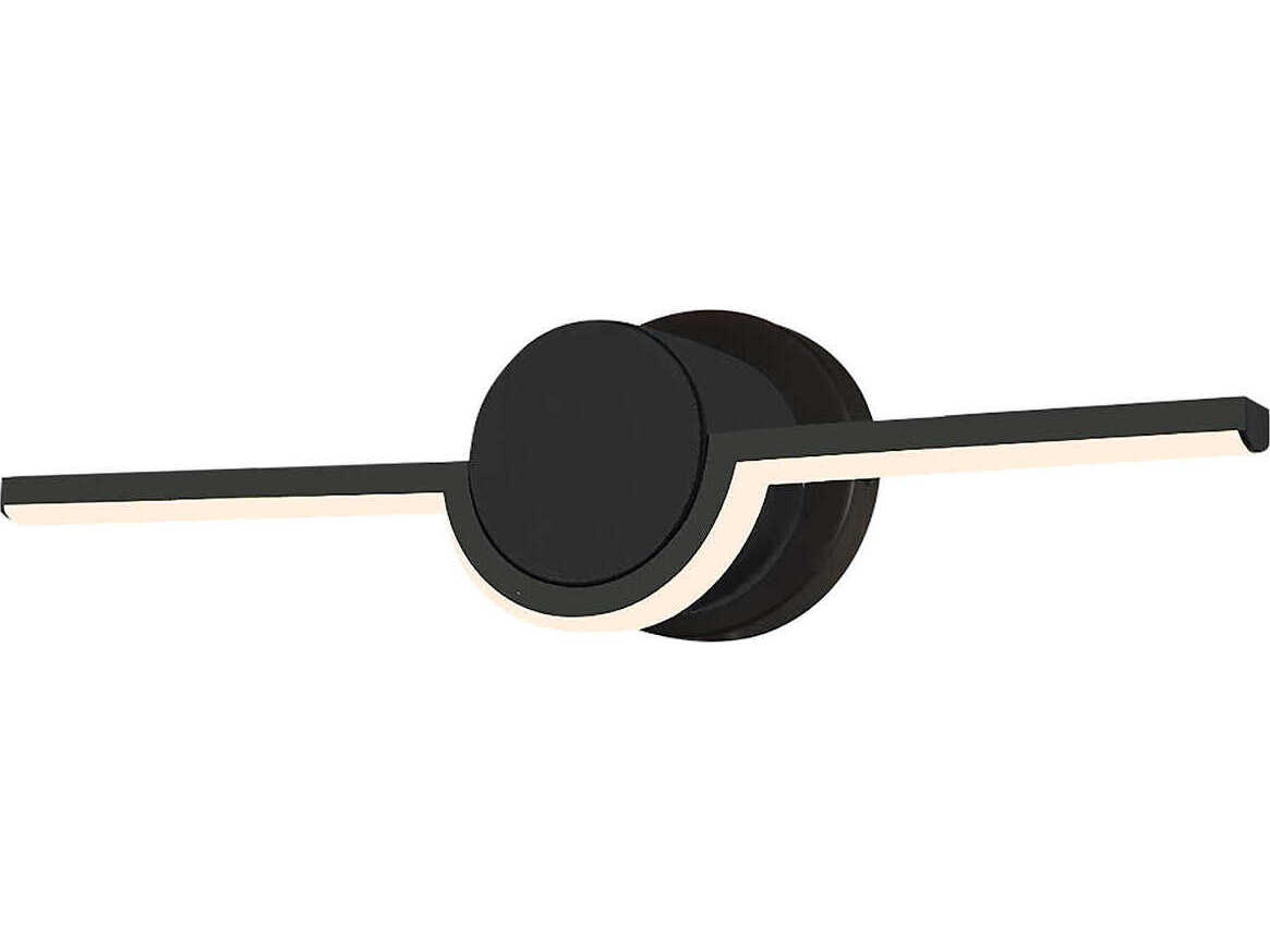 Justice Design Group Matte Black LED Vanity Light