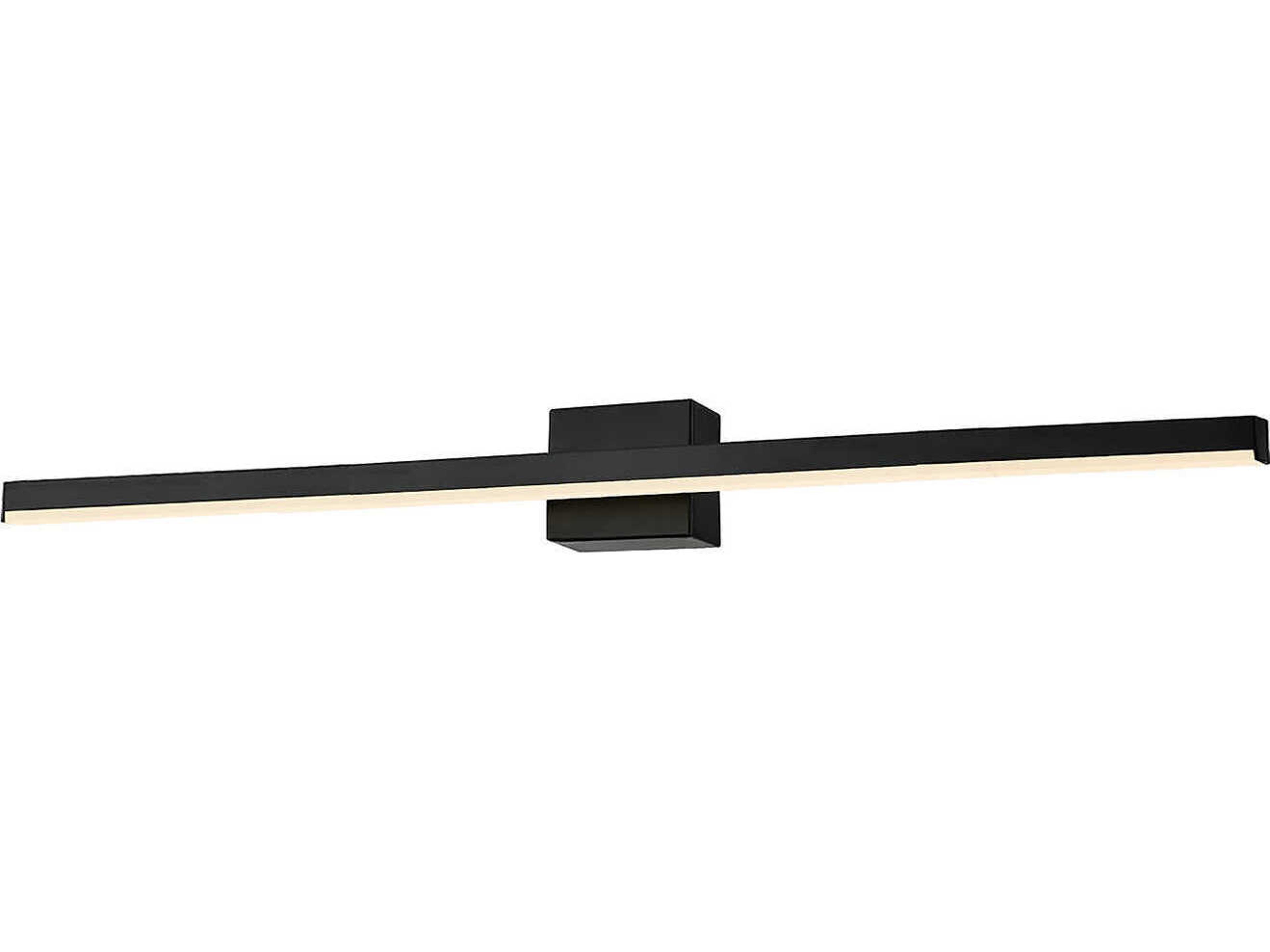 Justice Design Group Matte Black LED Vanity Light