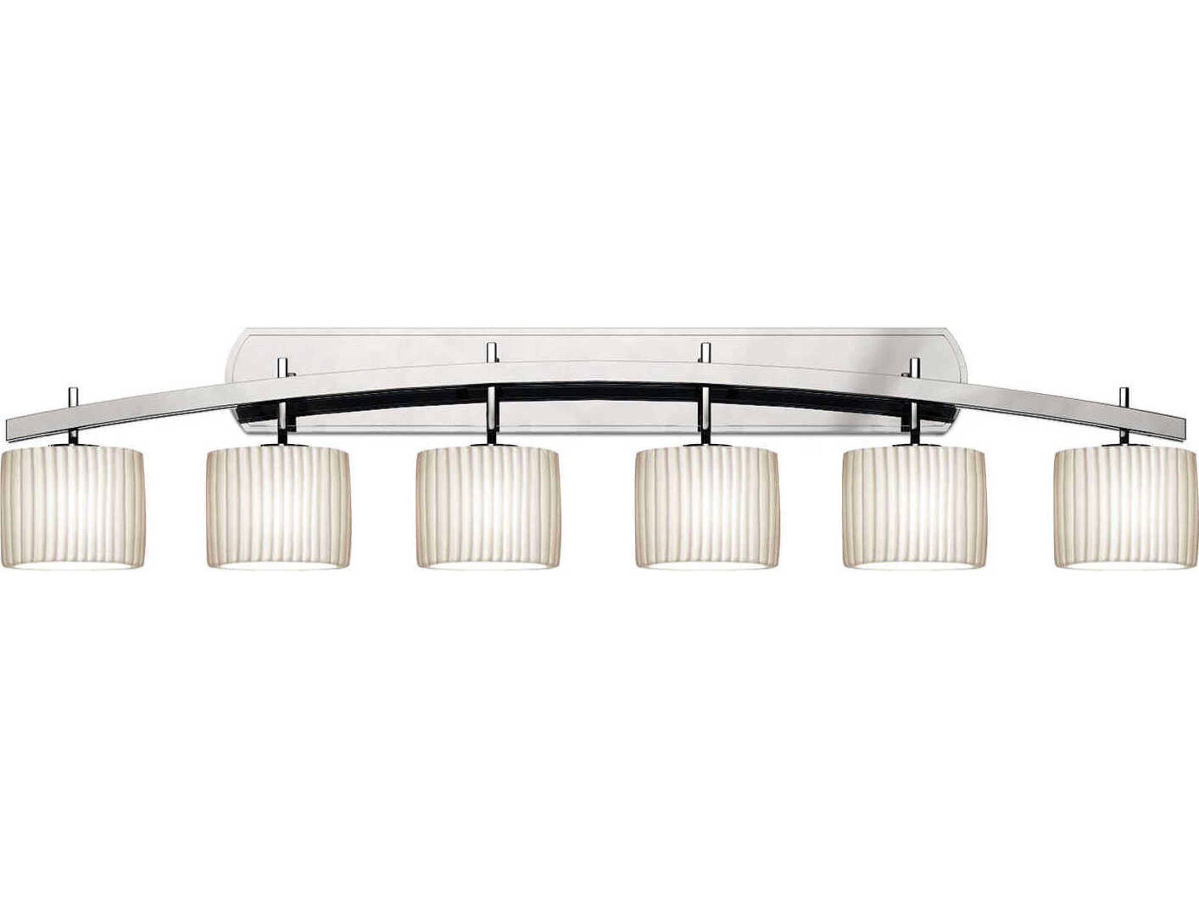 Justice Design Group Limoges 6-Light Chrome Vanity Light
