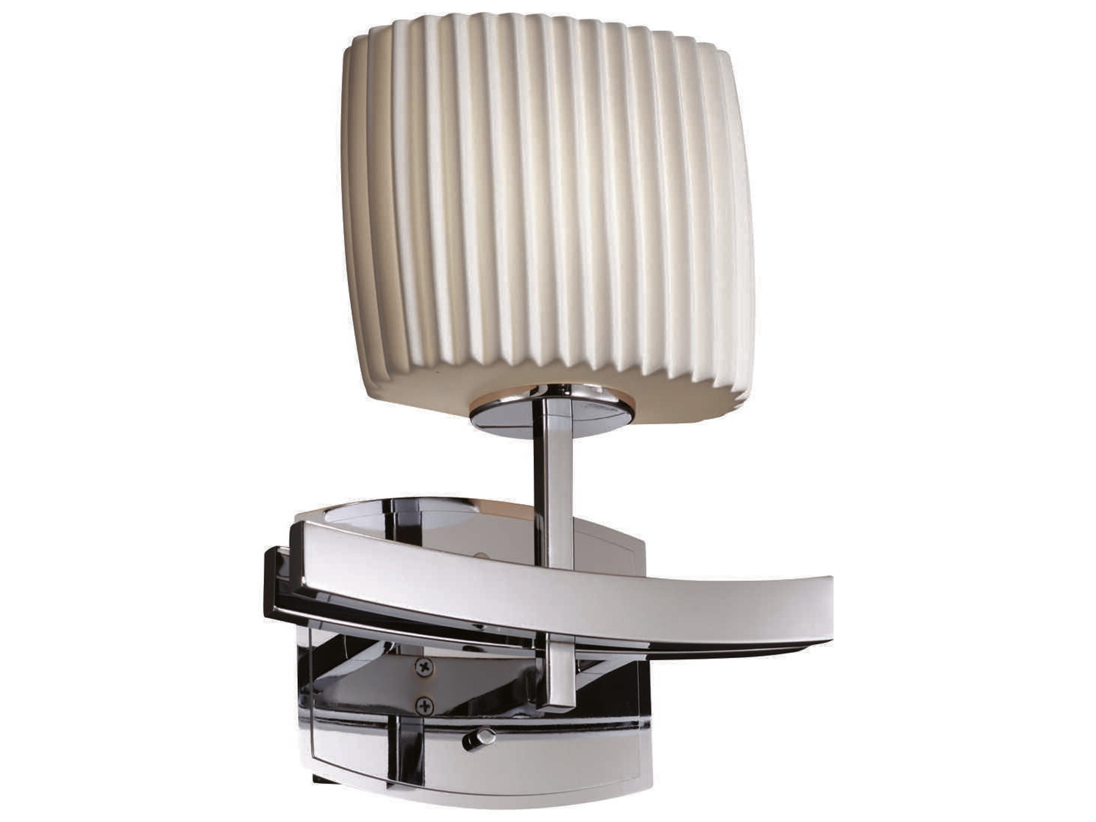 Justice Design Group Limoges 1-Light Chrome Wall Sconce