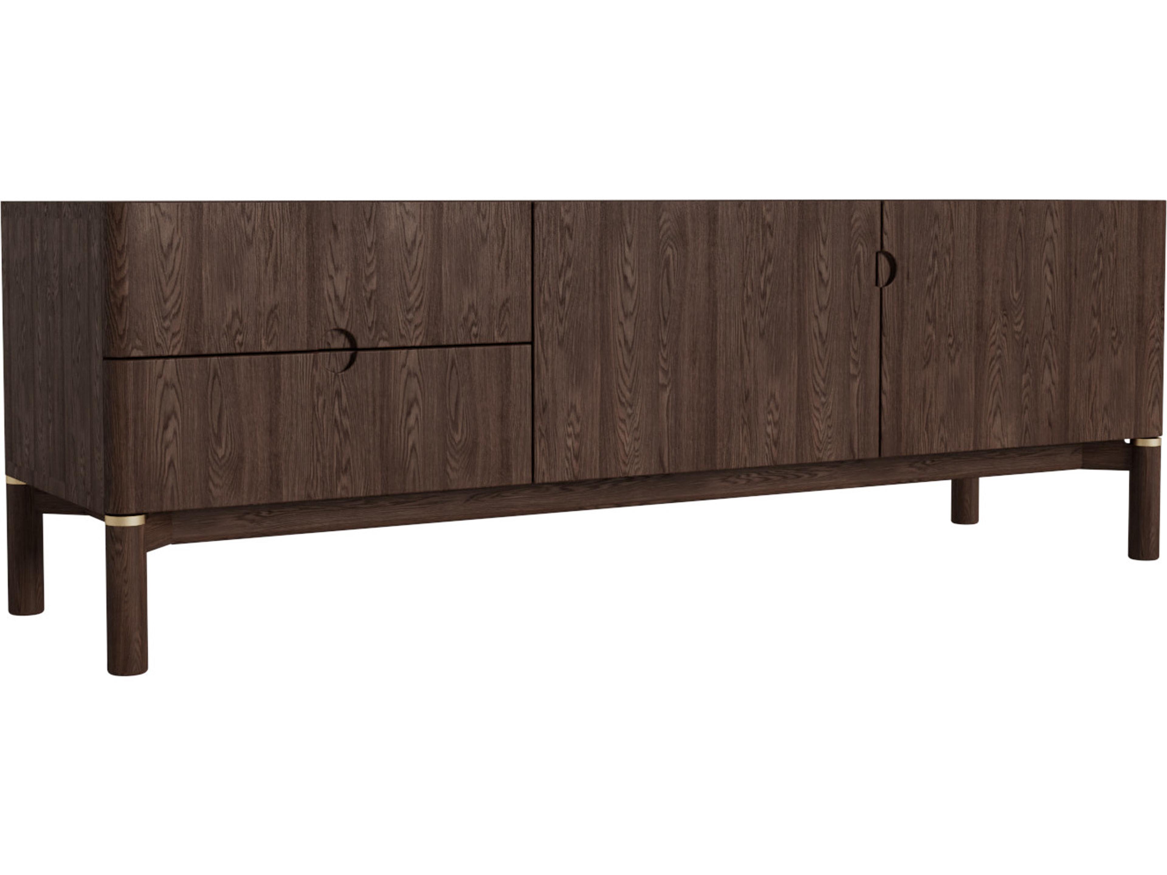 Unique Furniture Arun 63" Oak Wood Media Console
