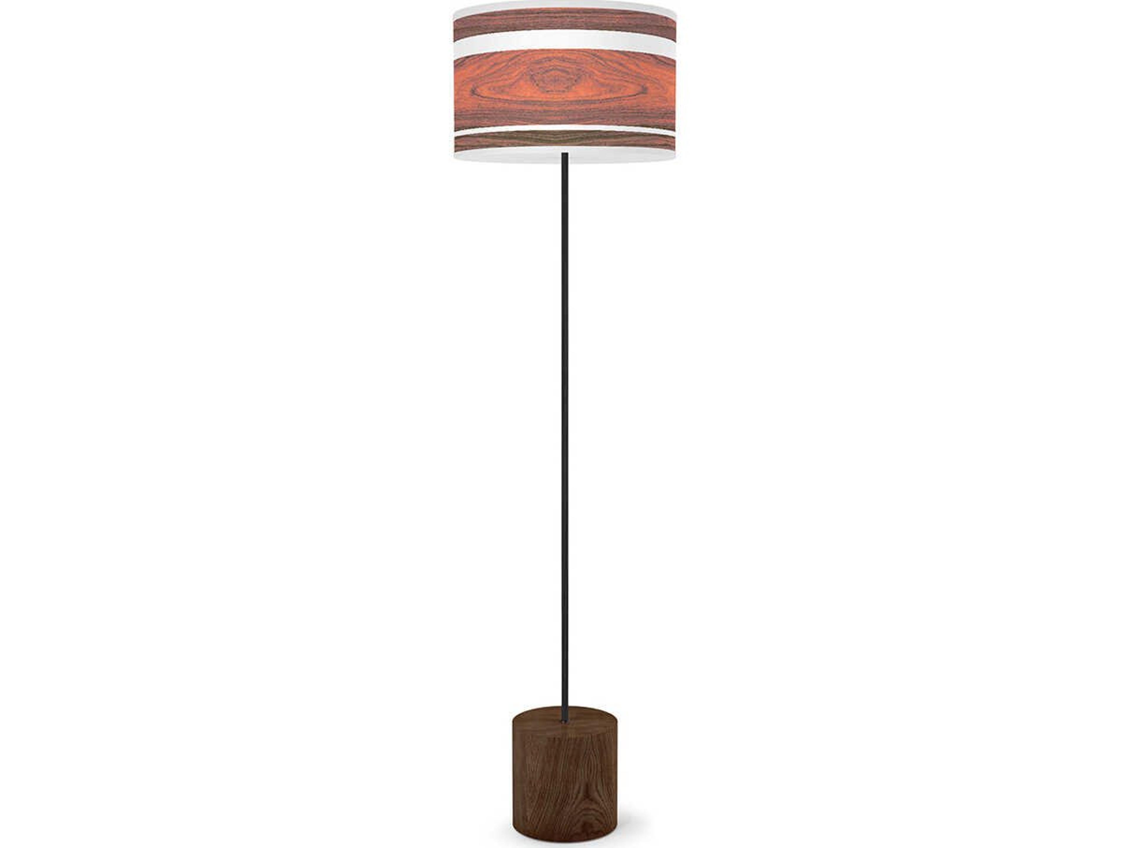 jefdesigns Band Printed Rose Floor Lamp