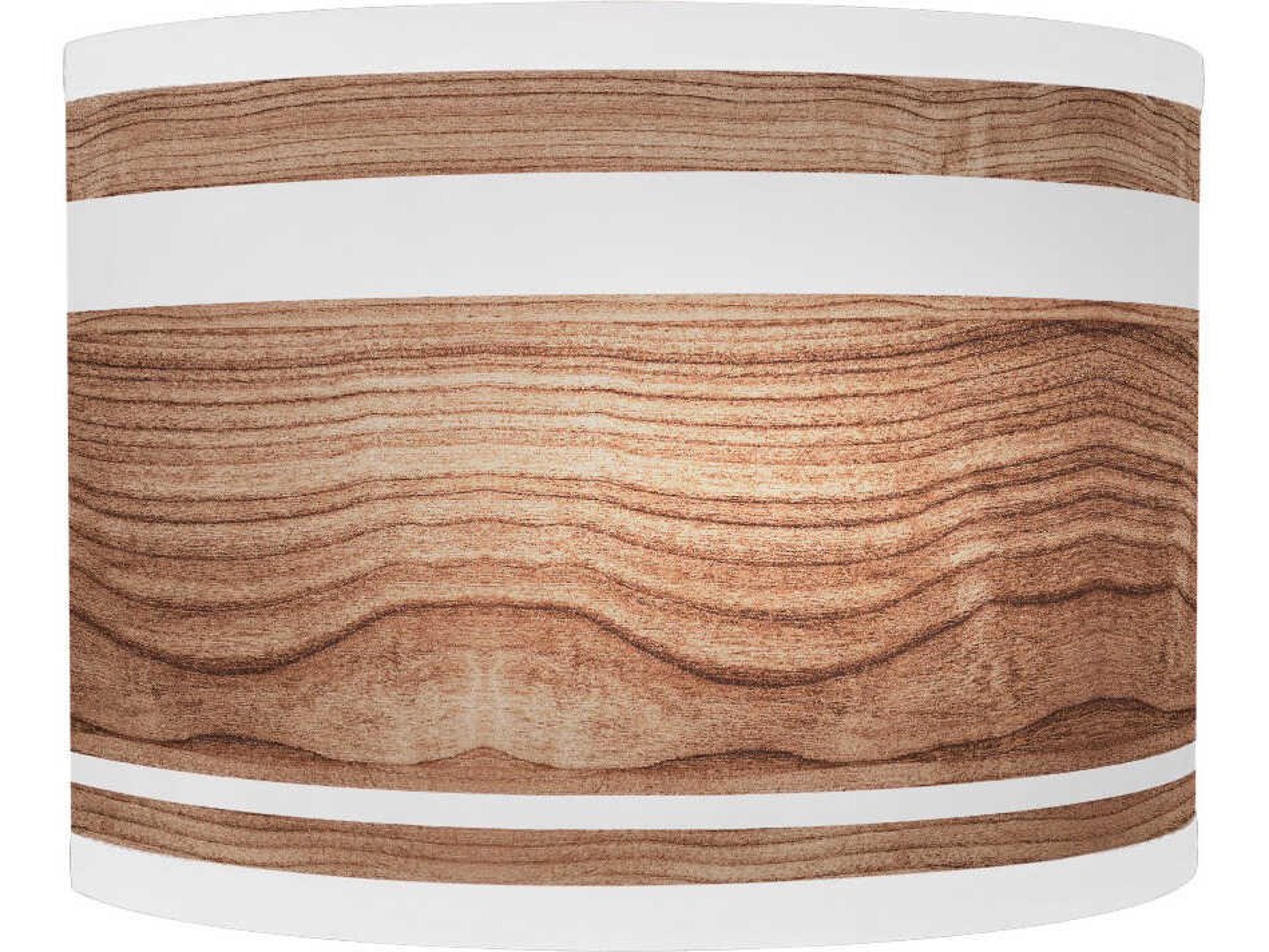 jefdesigns Band Printed Lyle 1-Light Walnut Wall Sconce