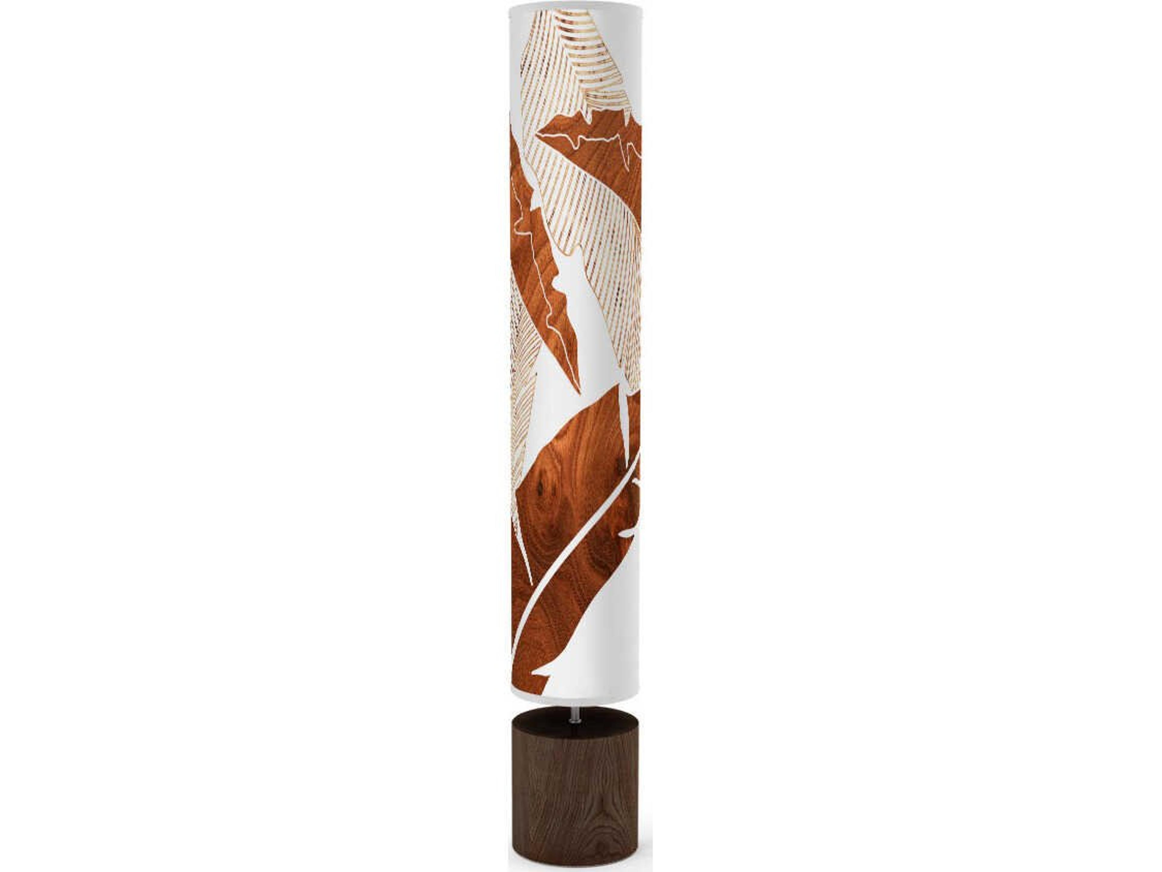 jefdesigns Banana Printed Spin Brown Floor Lamp