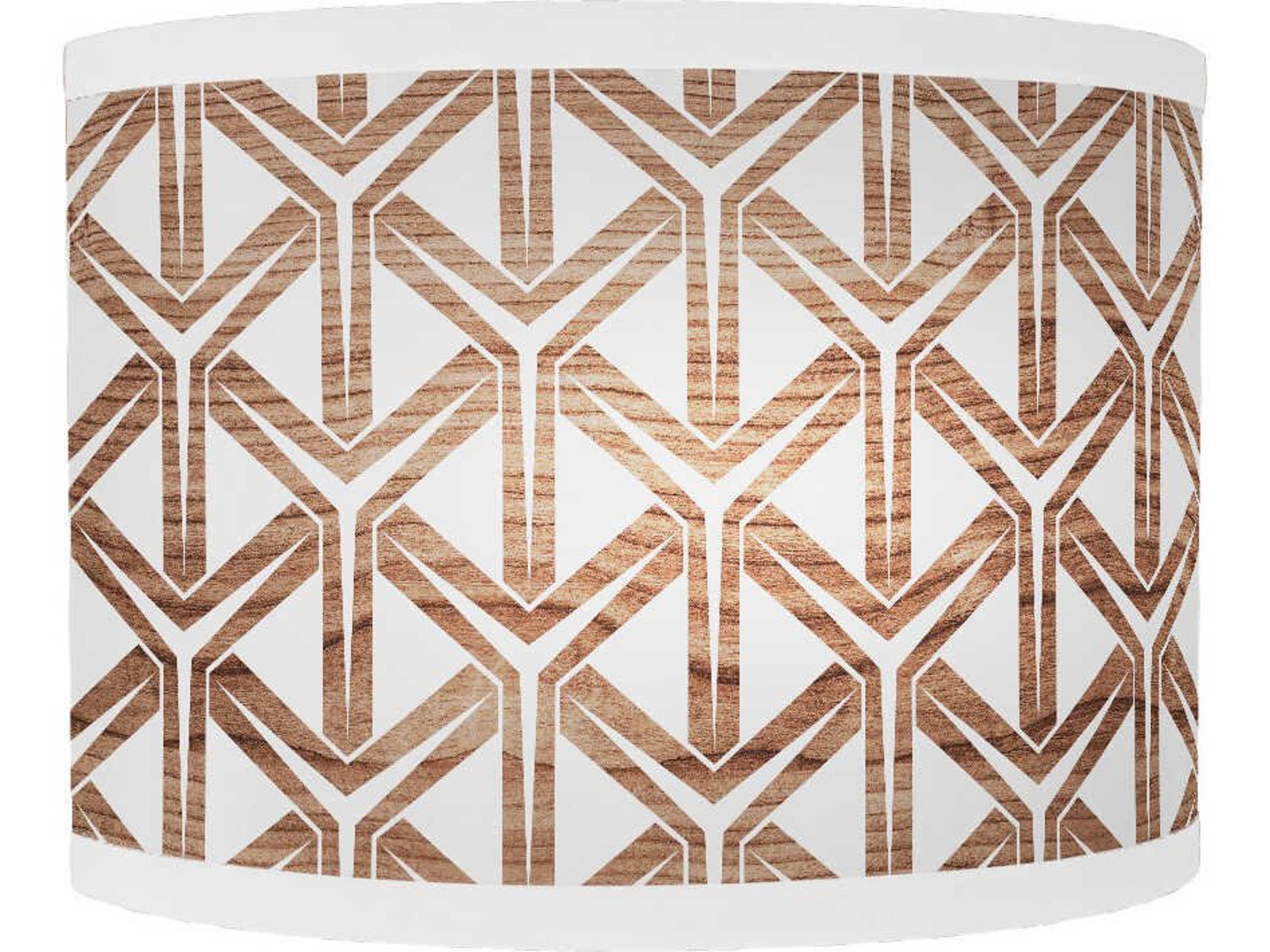 jefdesigns Cubist Printed Lyle 1-Light Brown Wall Sconce