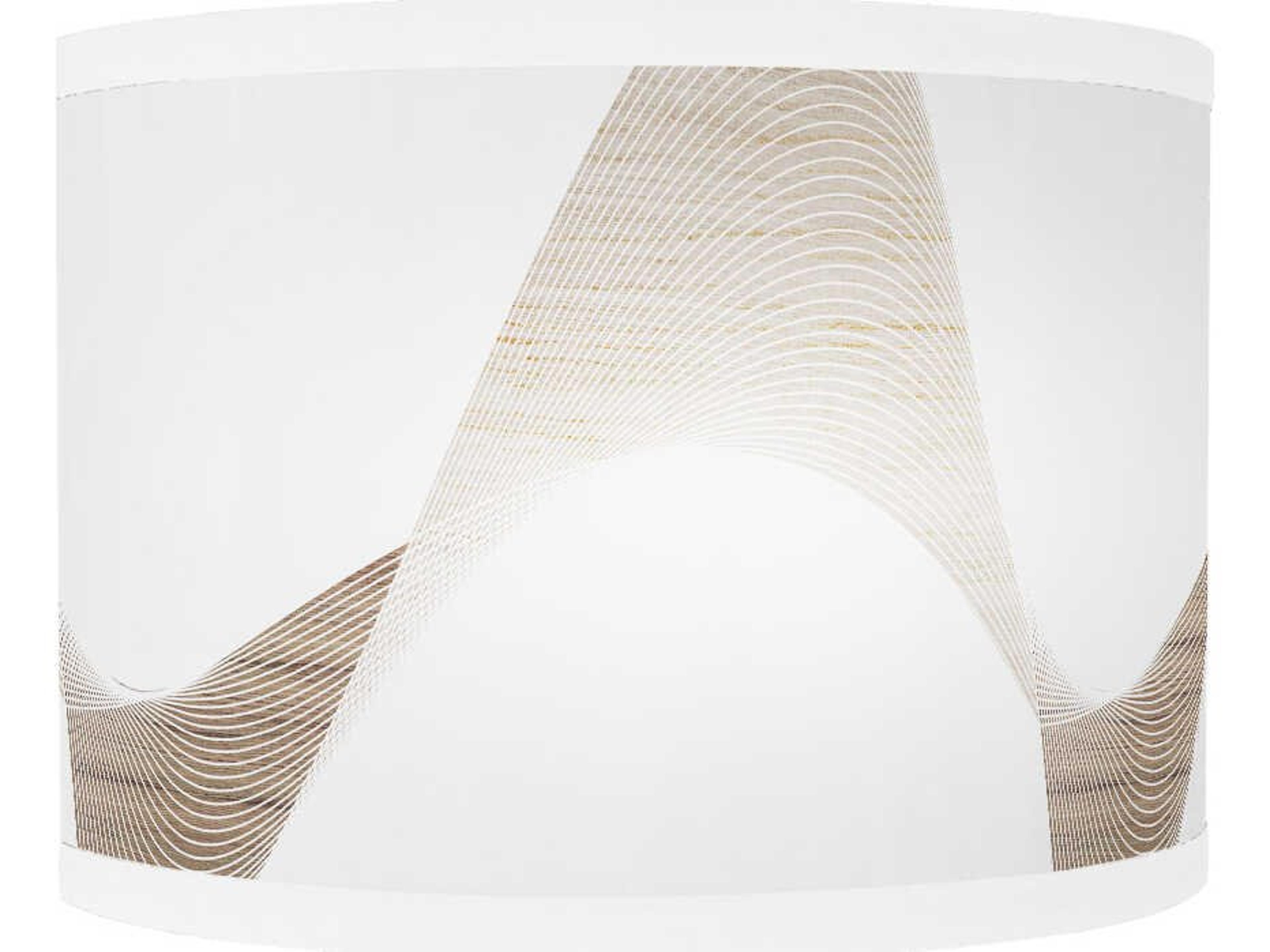 jefdesigns Wave Printed Lyle 1-Light Brown Wall Sconce