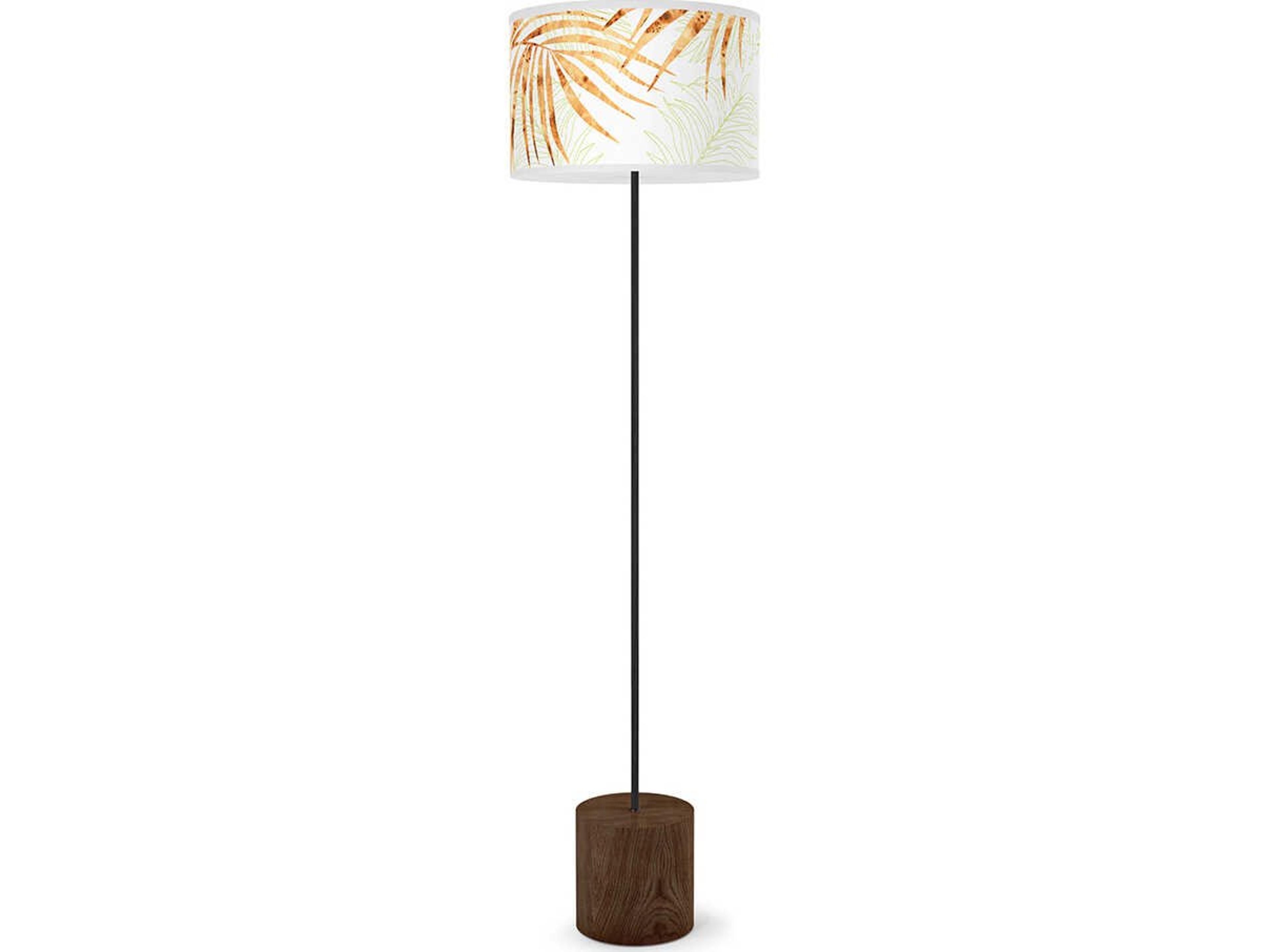 jefdesigns Palm Printed Green Floor Lamp