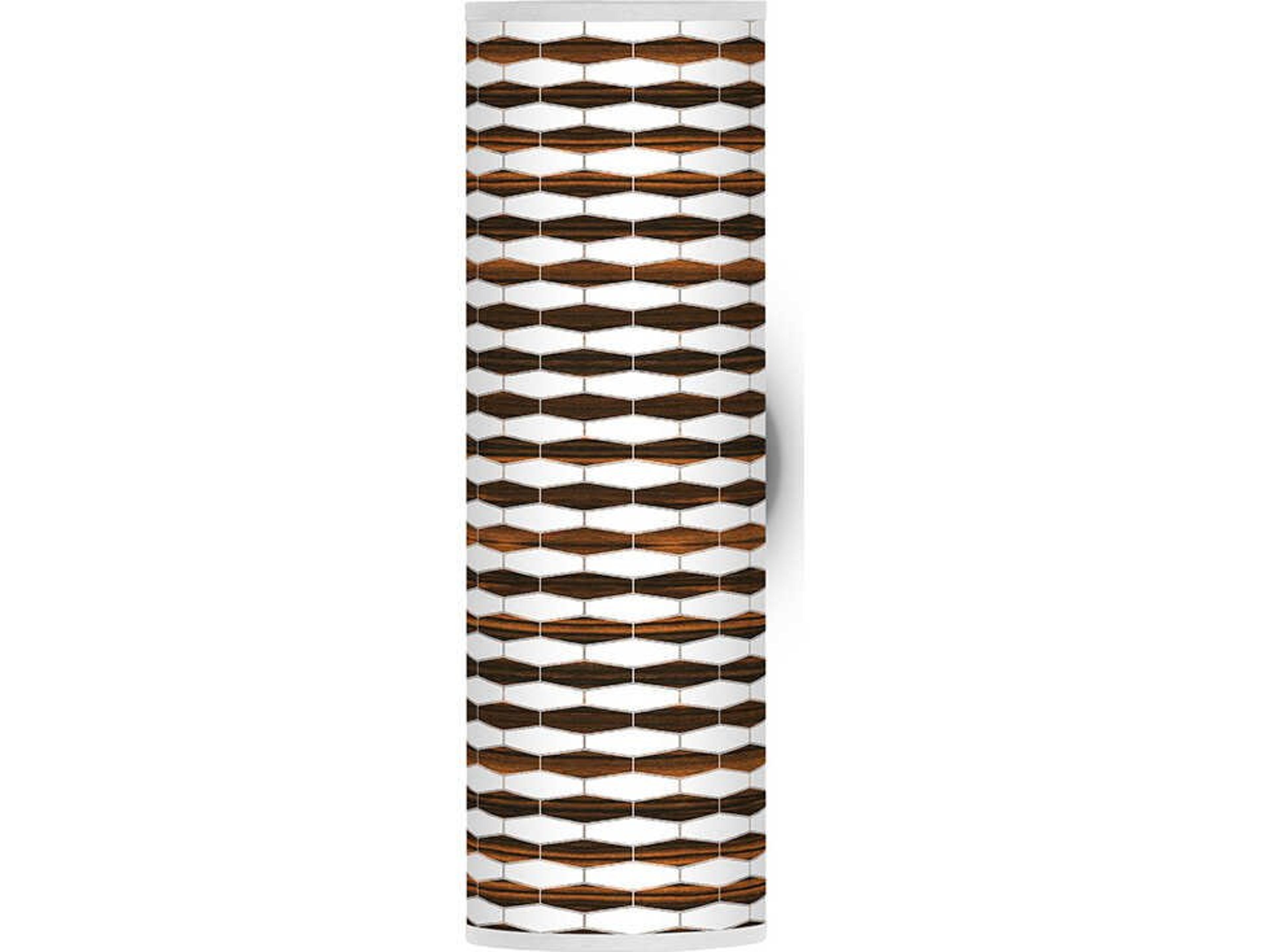 jefdesigns Weave Printed Axel 1-Light Ebony Wall Sconce