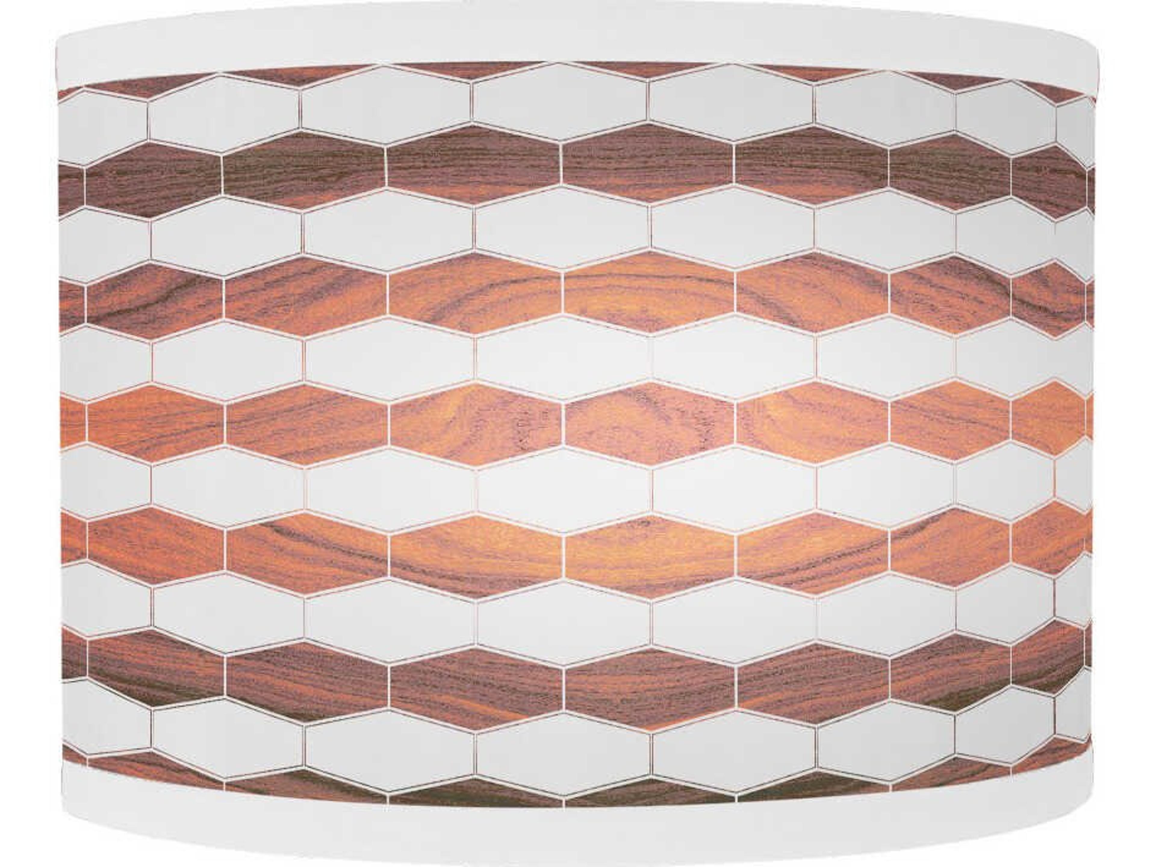 jefdesigns Weave Printed Lyle 1-Light Rosewood Wall Sconce