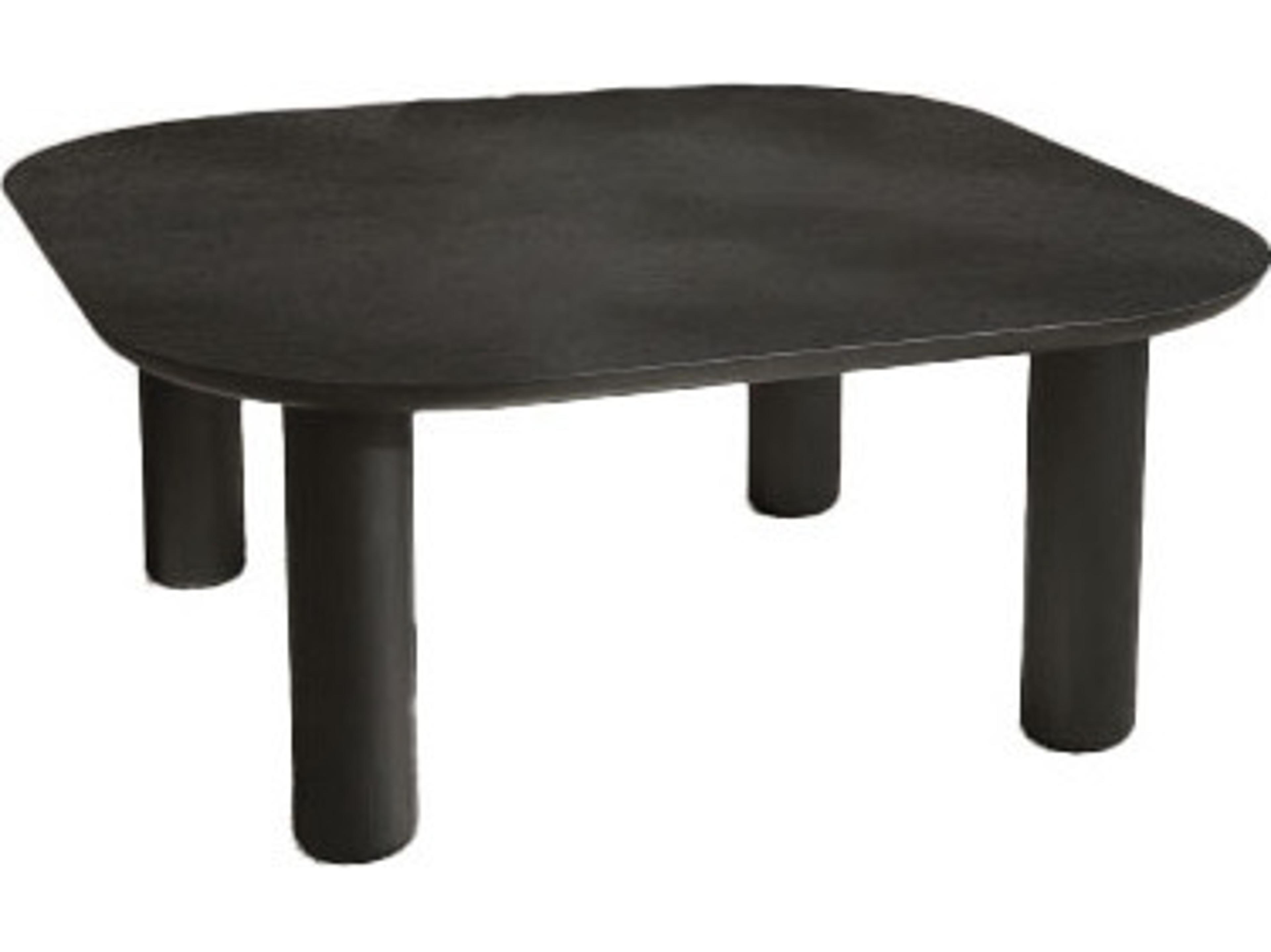 Unique Furniture Monsun Square Wood Black Oak Coffee Table