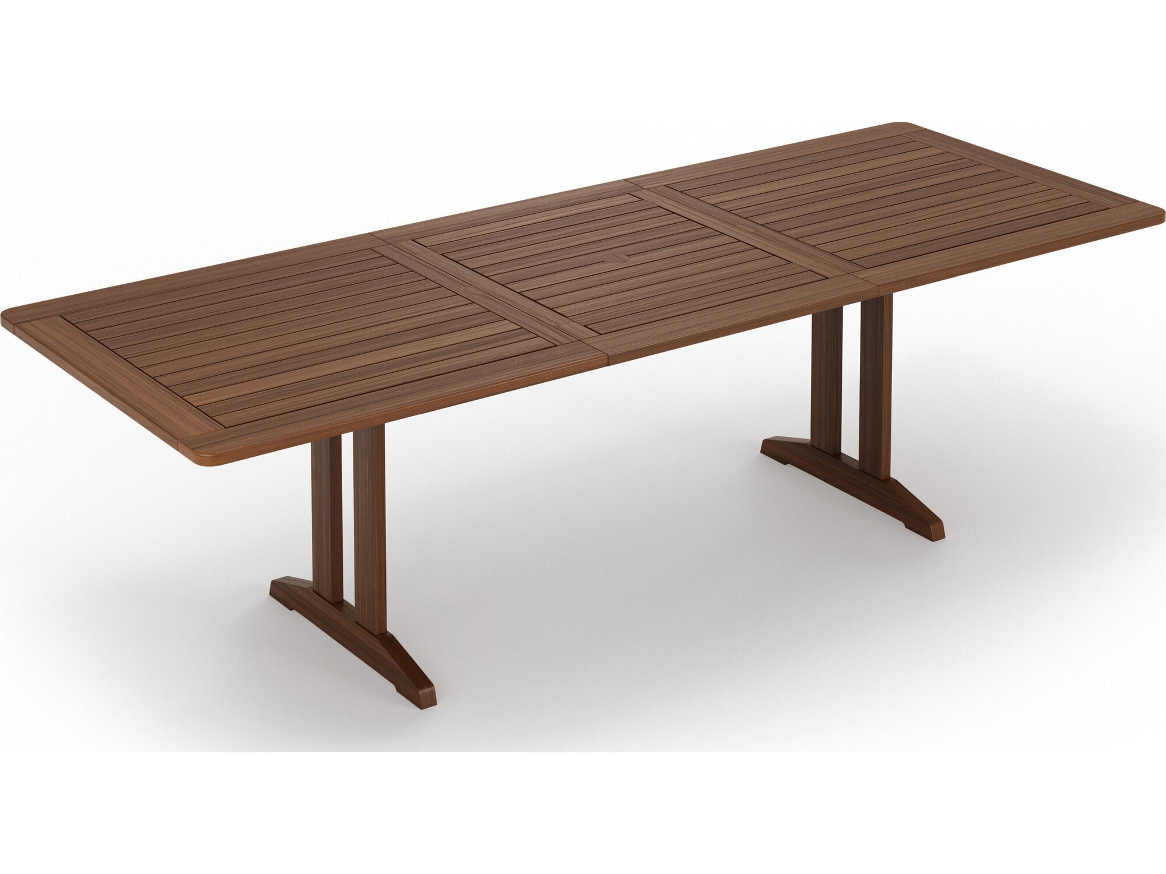 Jensen Outdoor Foundations IPE 90" x 38" Rectangular Dining Table