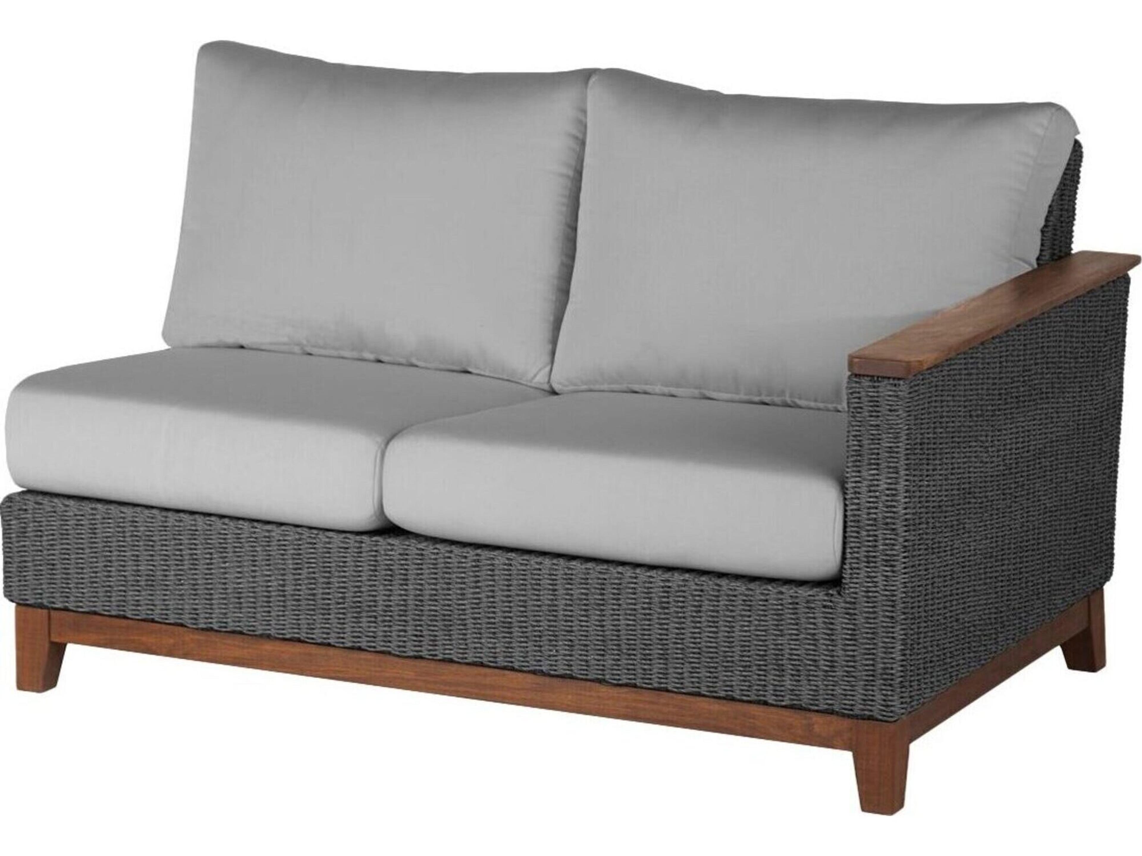 Jensen Outdoor Coral Sectional Left Seat /Gray