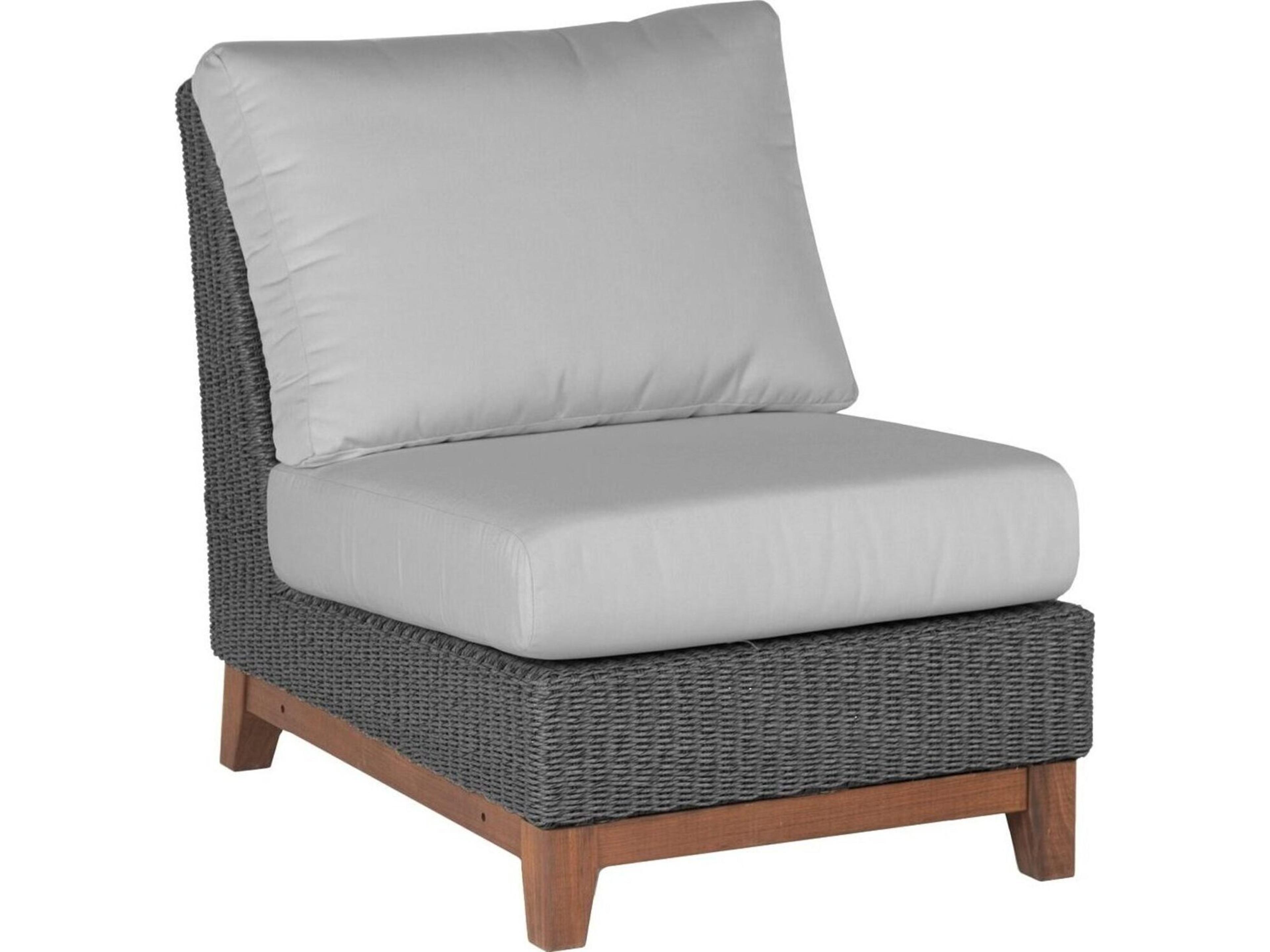 Jensen Outdoor Coral Sectional Extension Seat /Gray