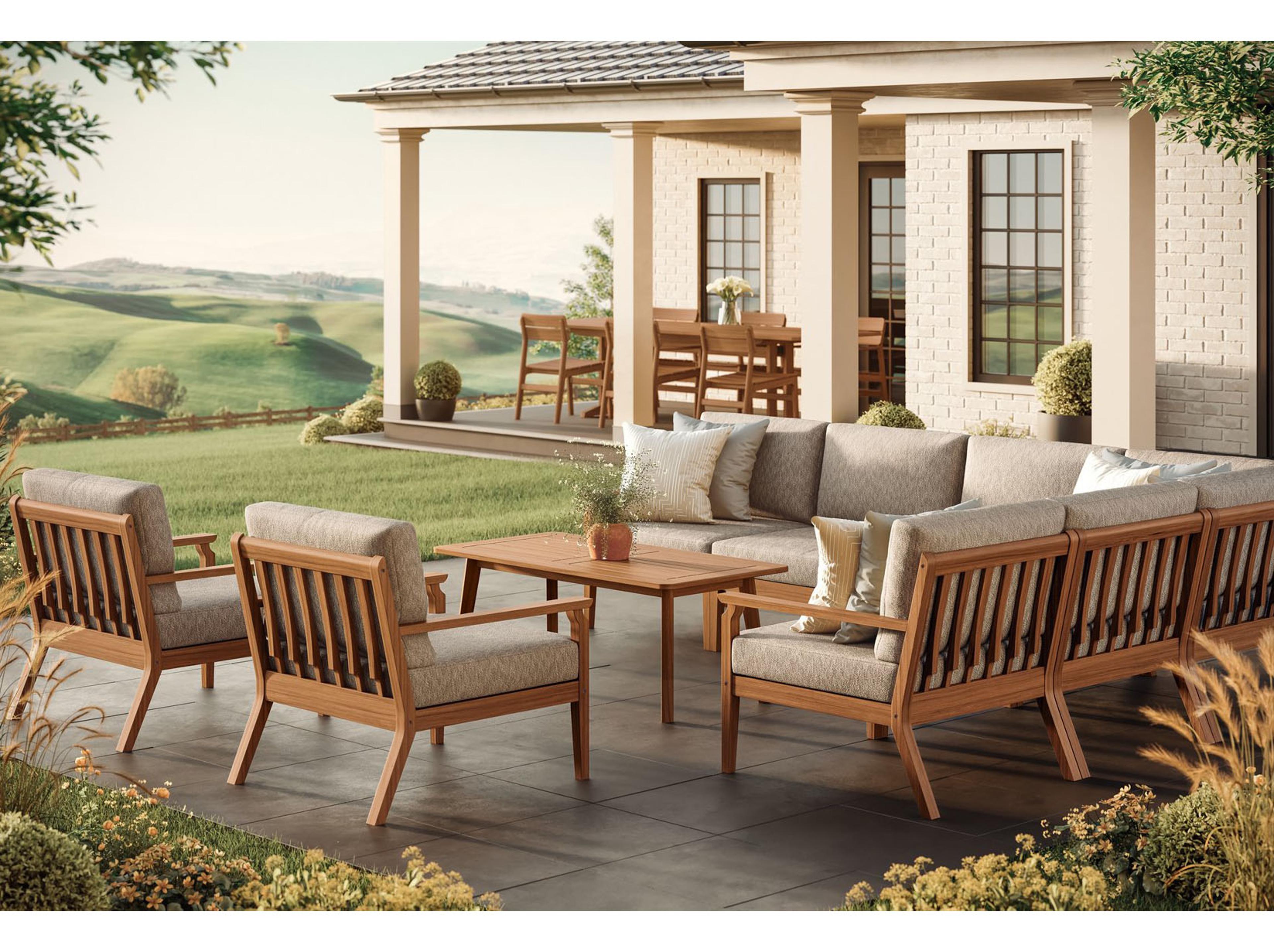 Jensen Outdoor Unicorn Sectional Lounge Set