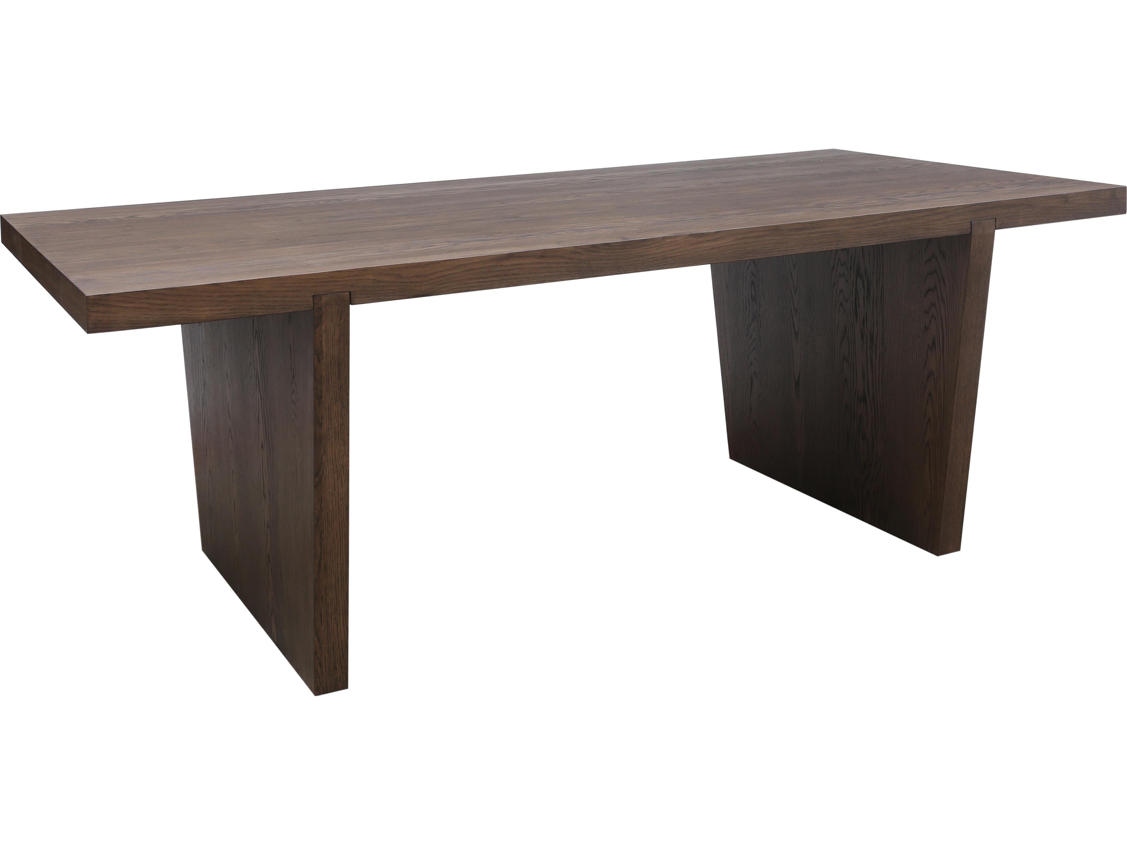 Unique Furniture Rock Rectangular Wood Dining Table