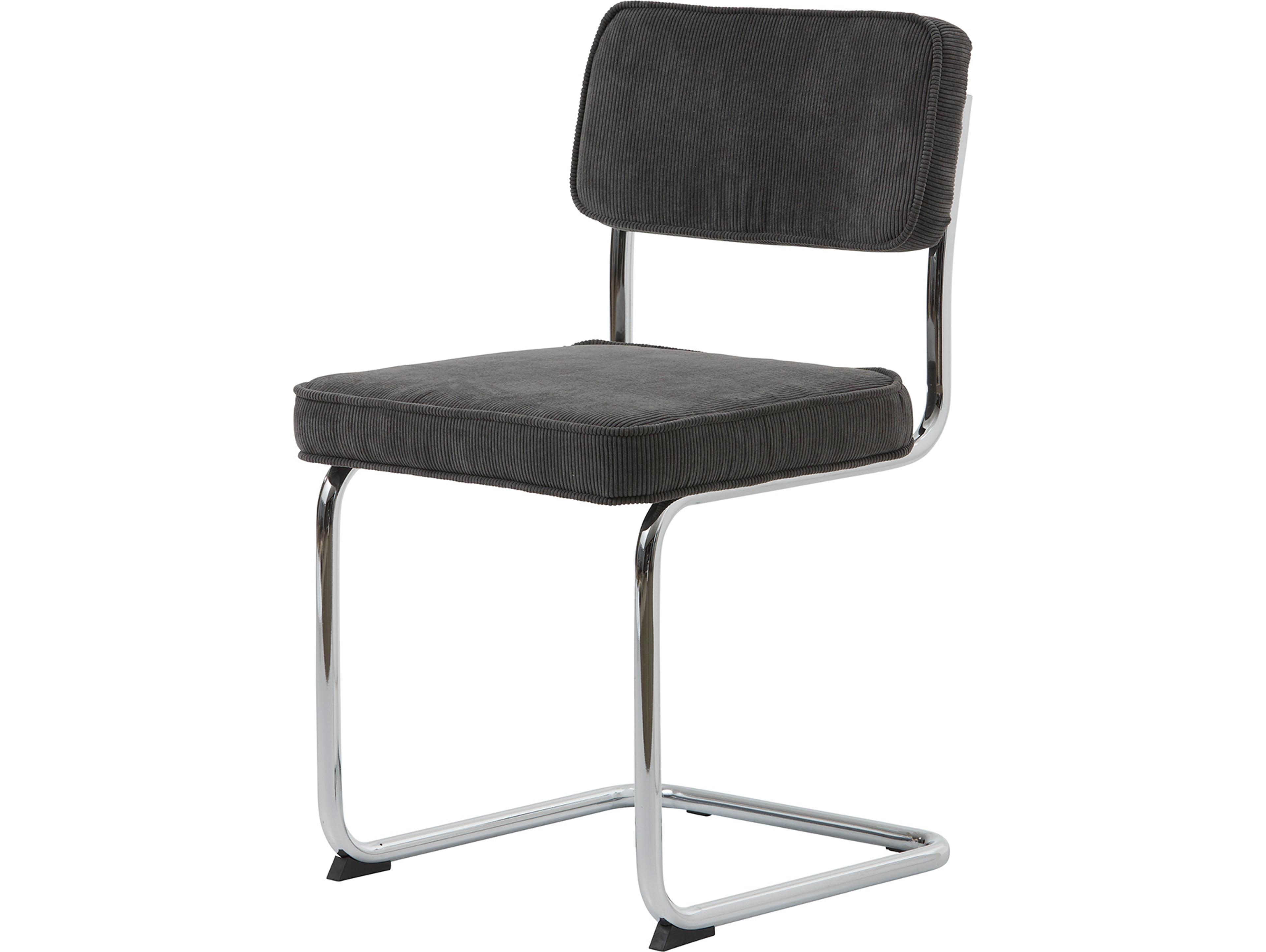 Unique Furniture Rupert Gray Upholstered Armless Dining Chair Set of 2