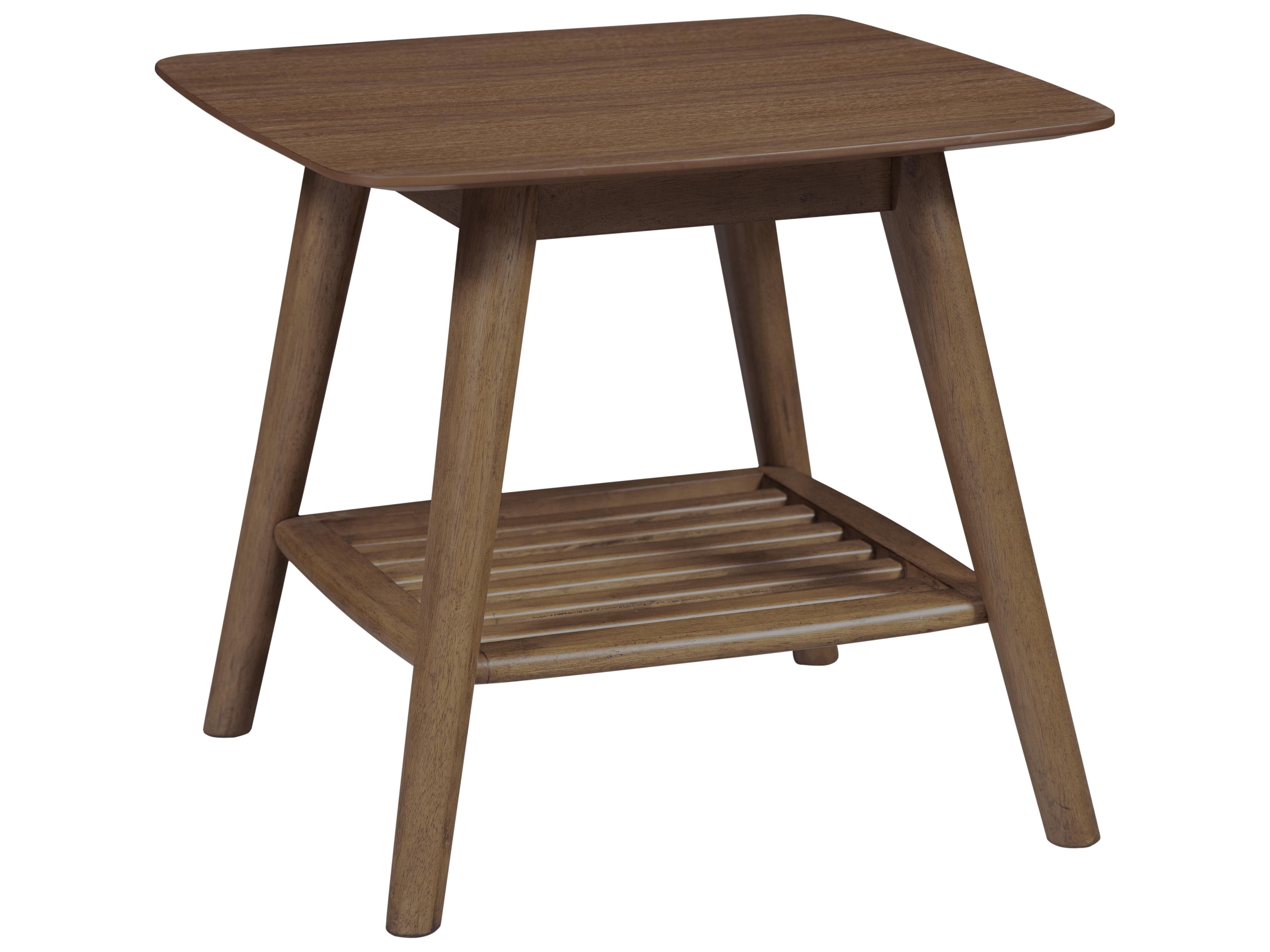 Unique Furniture Sedona Square Wood Walnut End Table