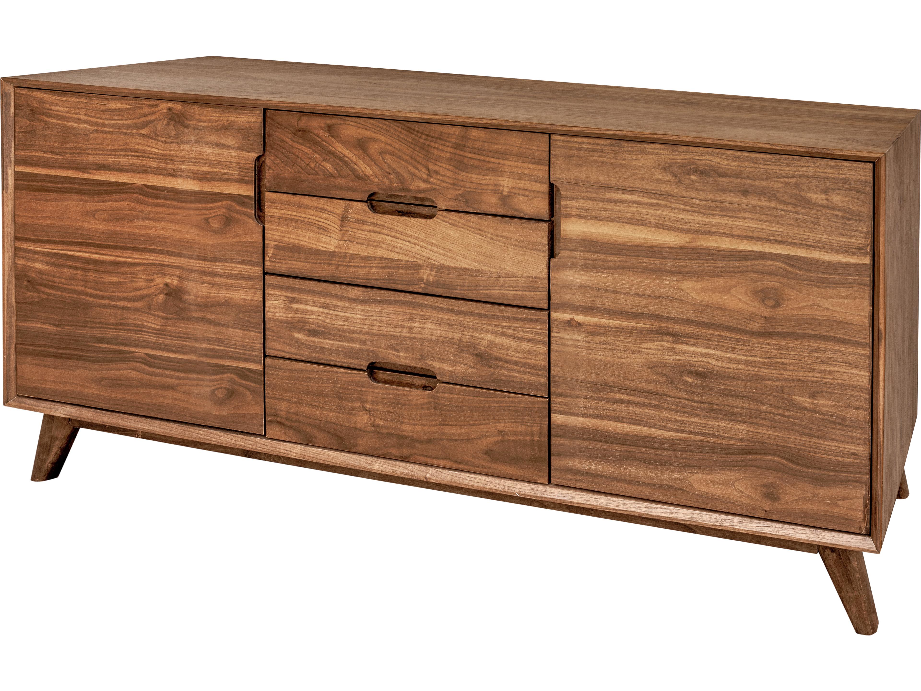 Unique Furniture Sedona 63" Walnut Wood Sideboard