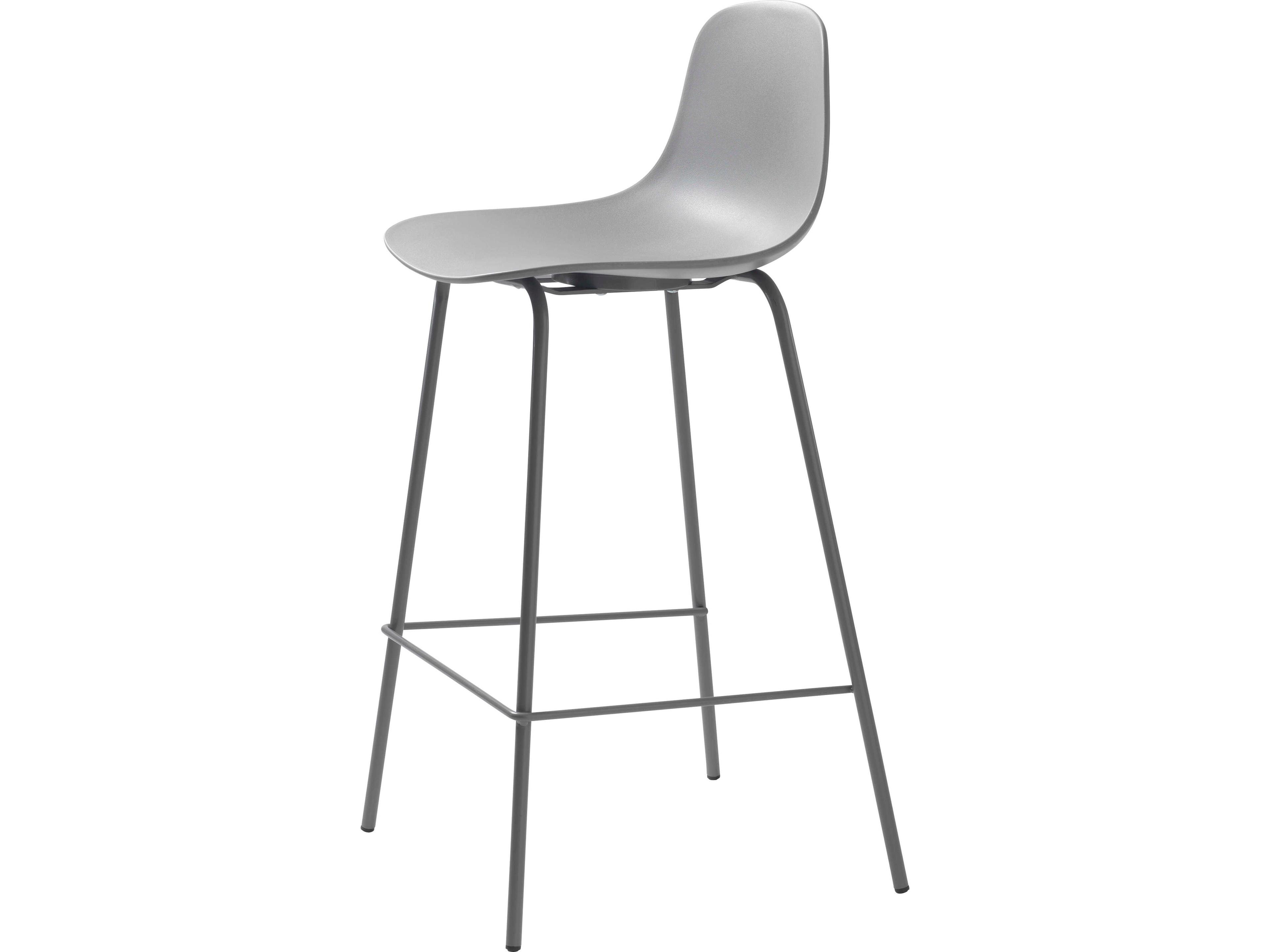 Unique Furniture Chairs Gray Counter Stool Set of 2