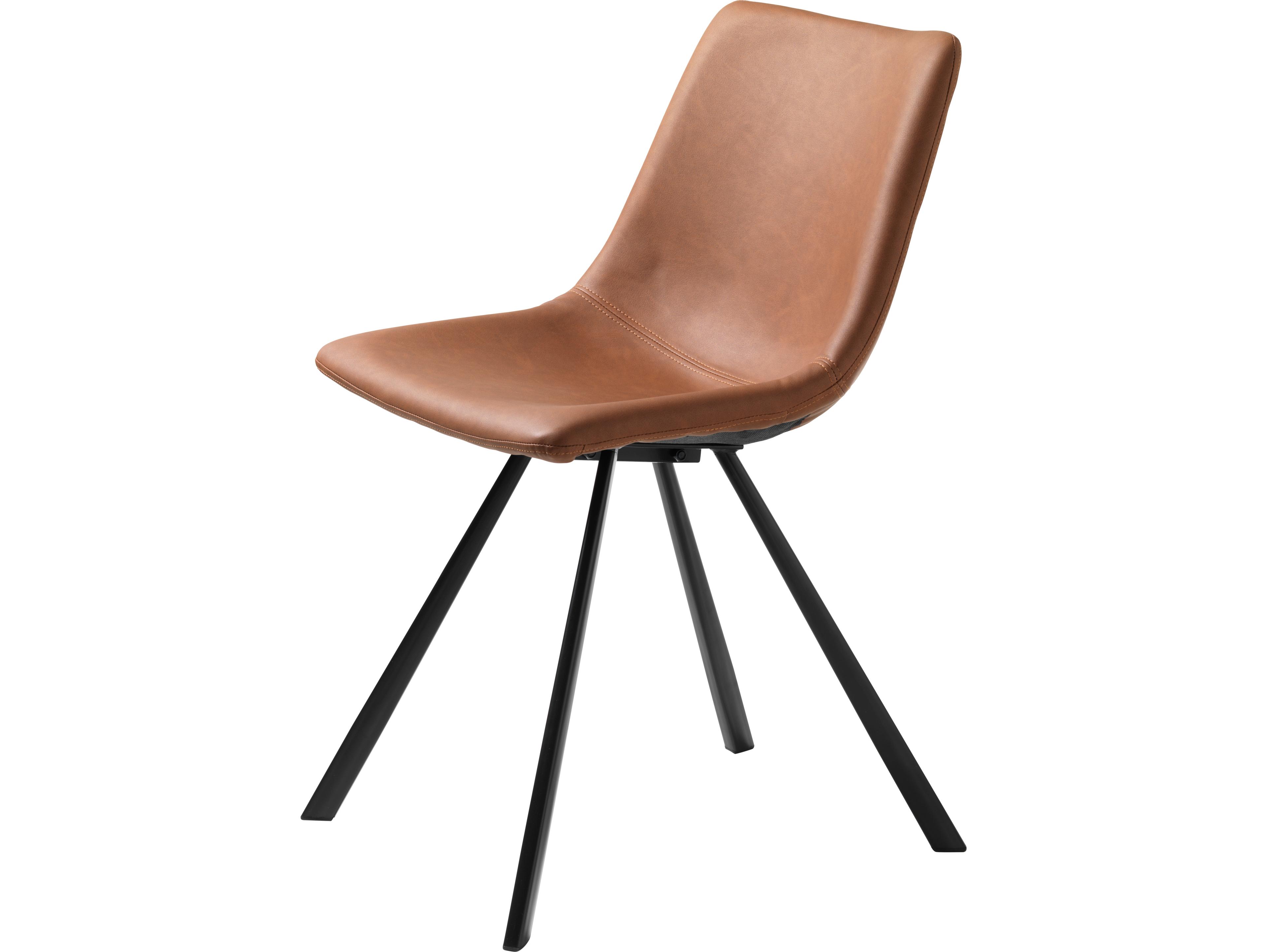 Unique Furniture Yukon Brown Upholstered Armless Dining Chair Set of 2