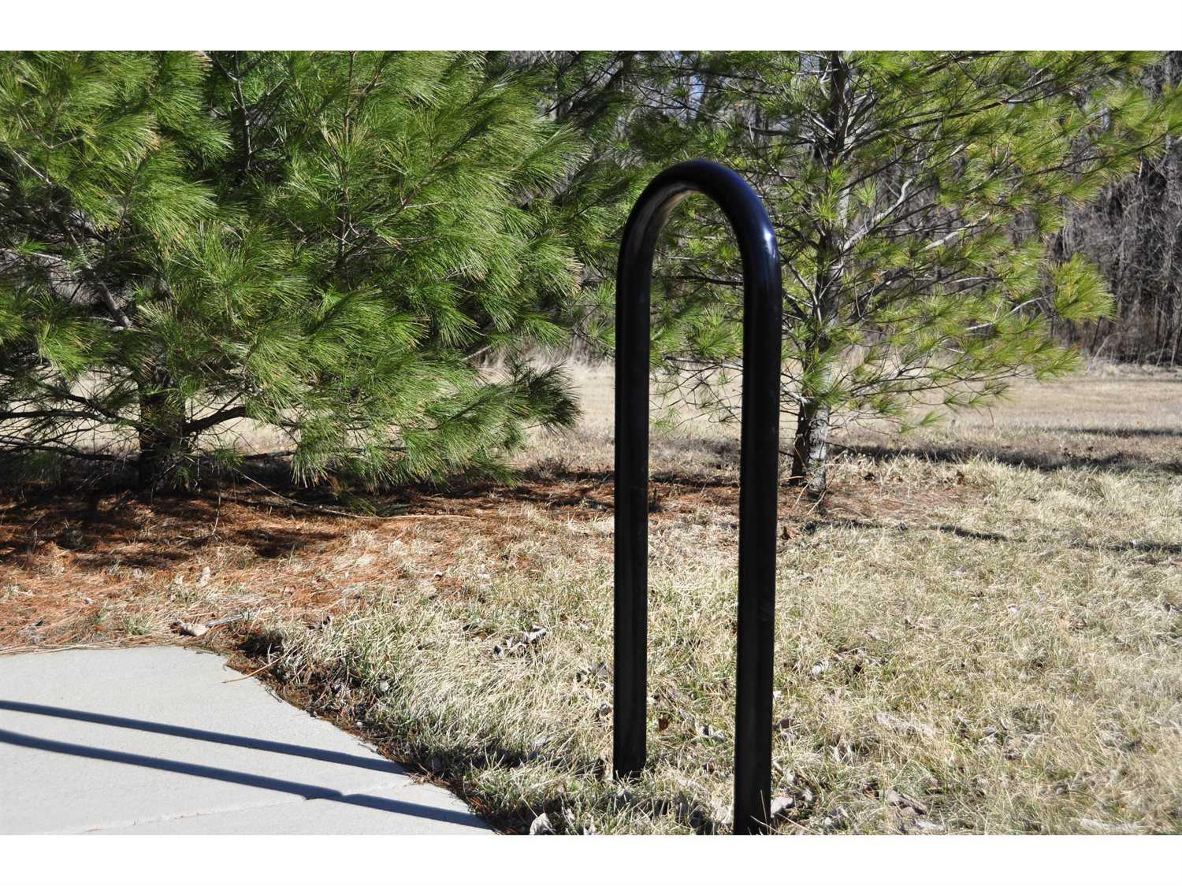 Frog Furnishings Steel 1 Loop Bike Rack In Ground