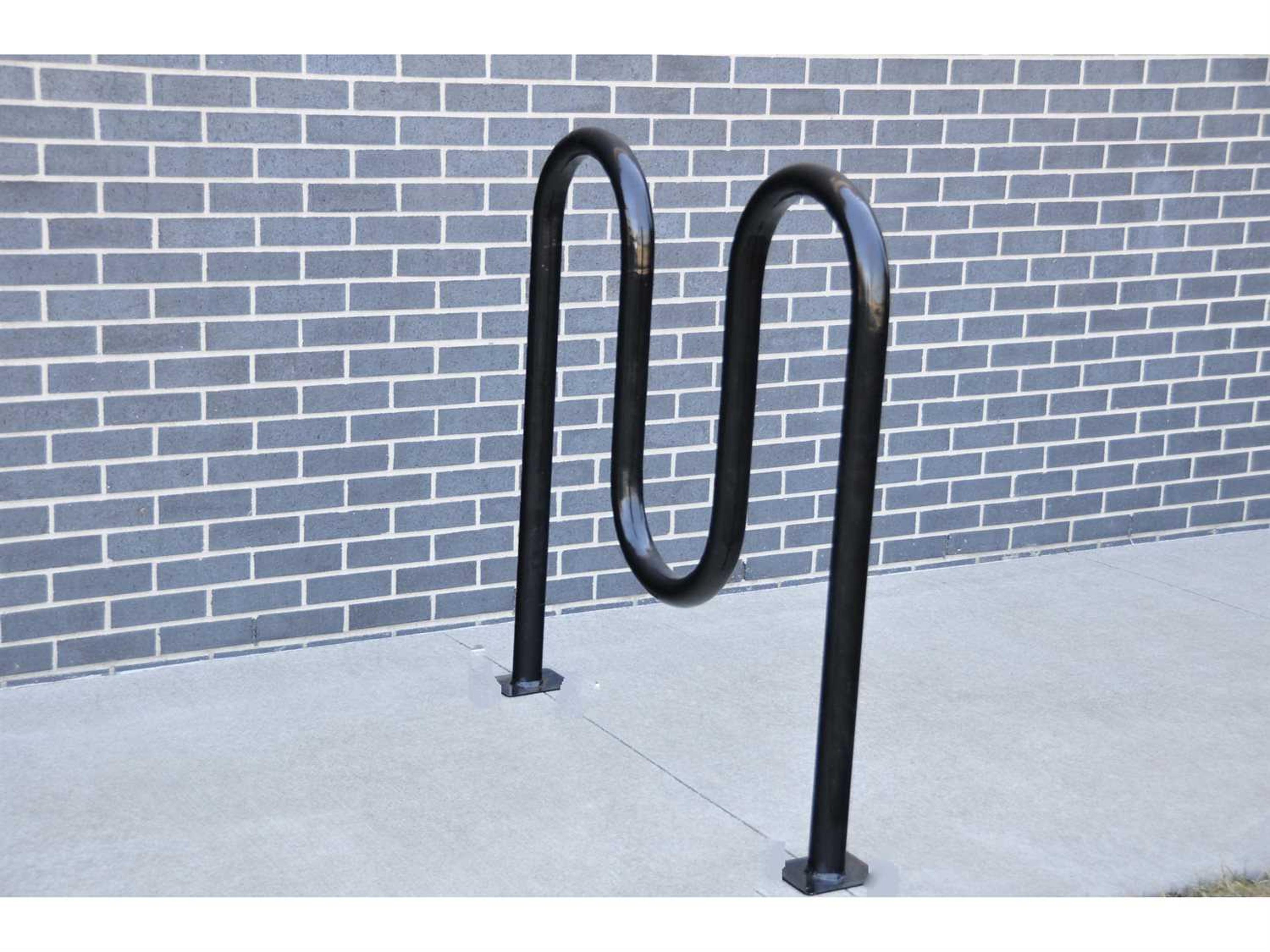 Frog Furnishings Steel 3 Loop Bike Rack Surface