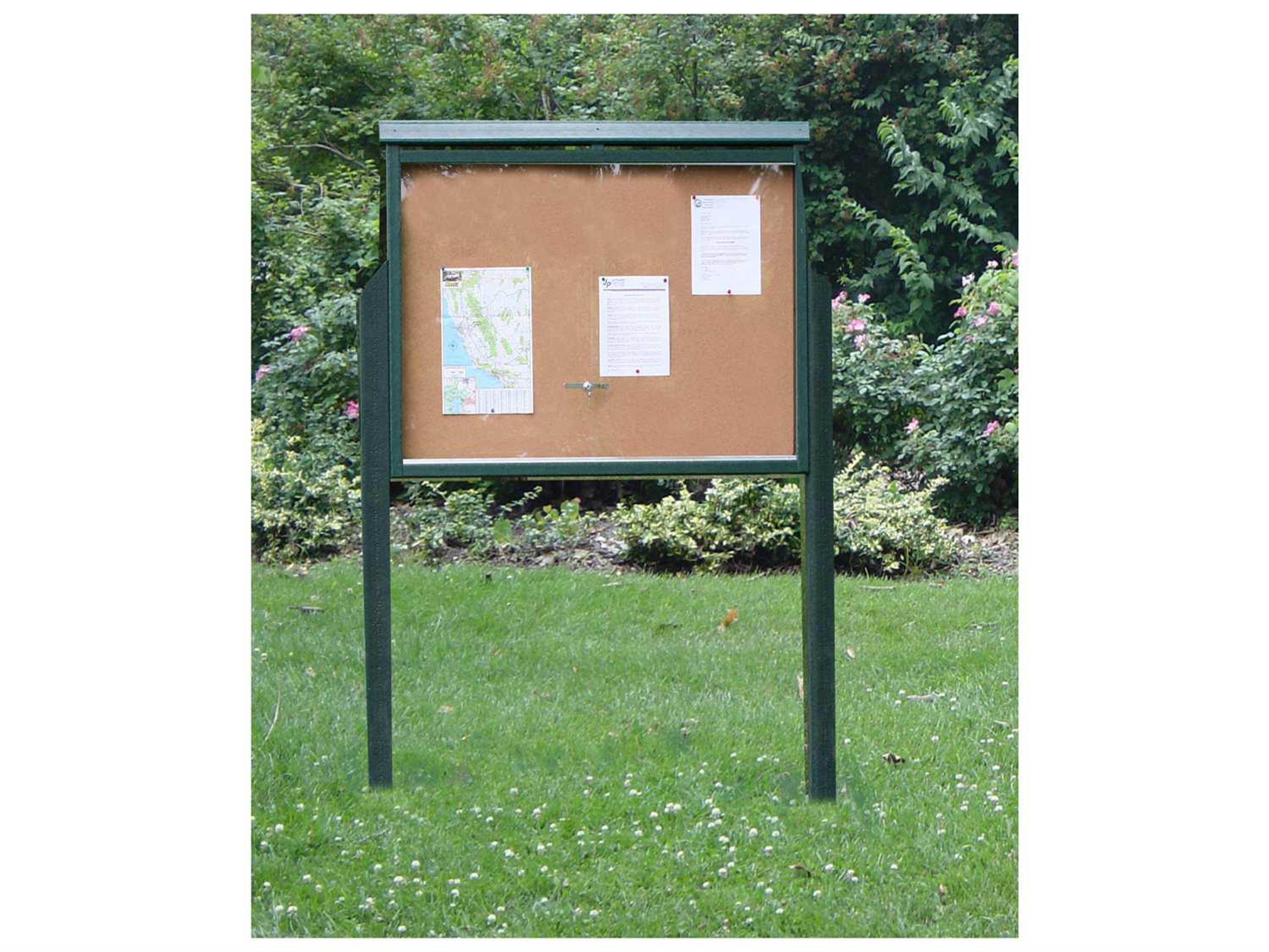 Frog Furnishings Message Center Recycled Plastic Large Standard Two Side Two Post