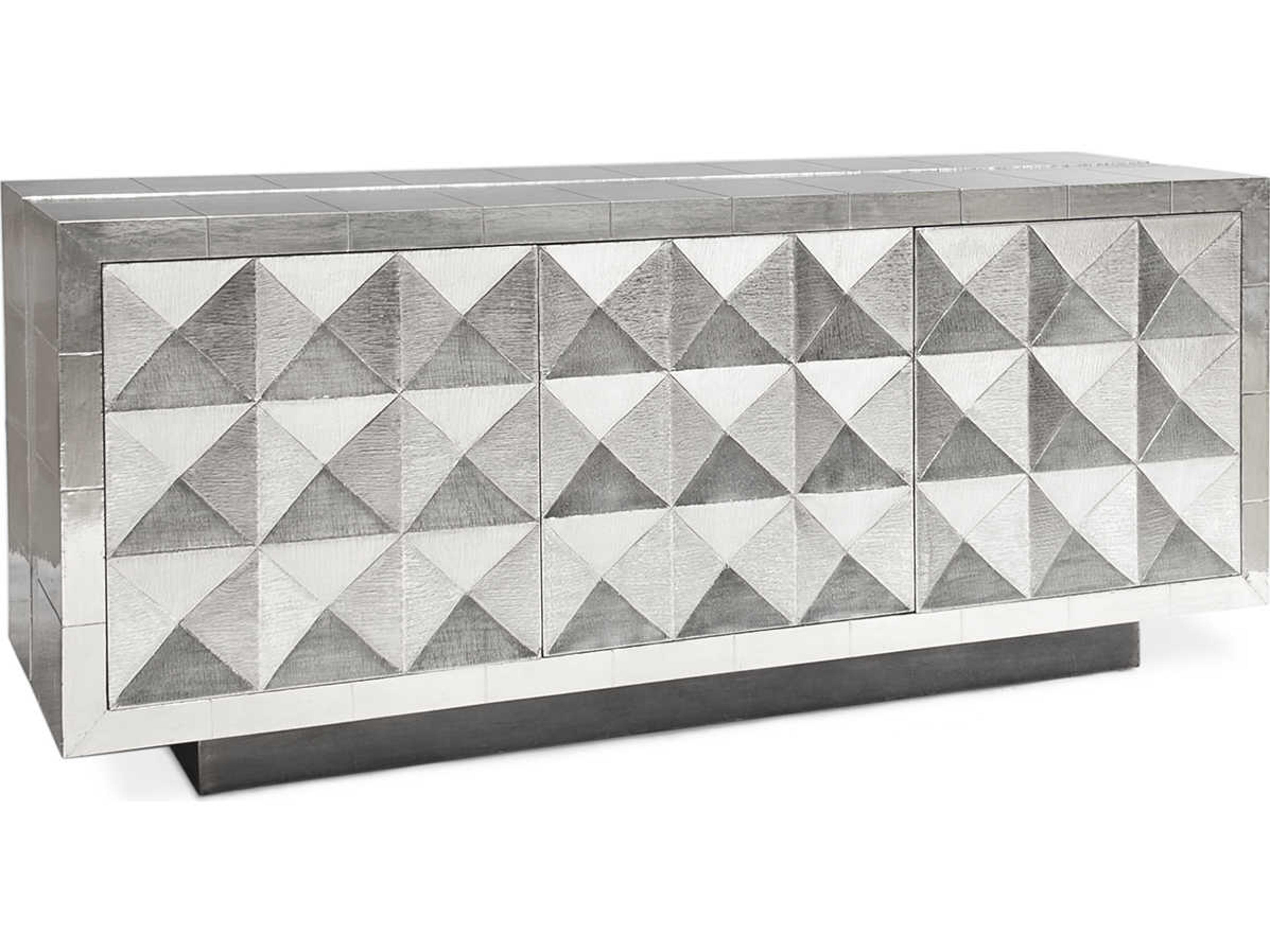 Jonathan Adler Talitha 70" Nickel Credenza Sideboard