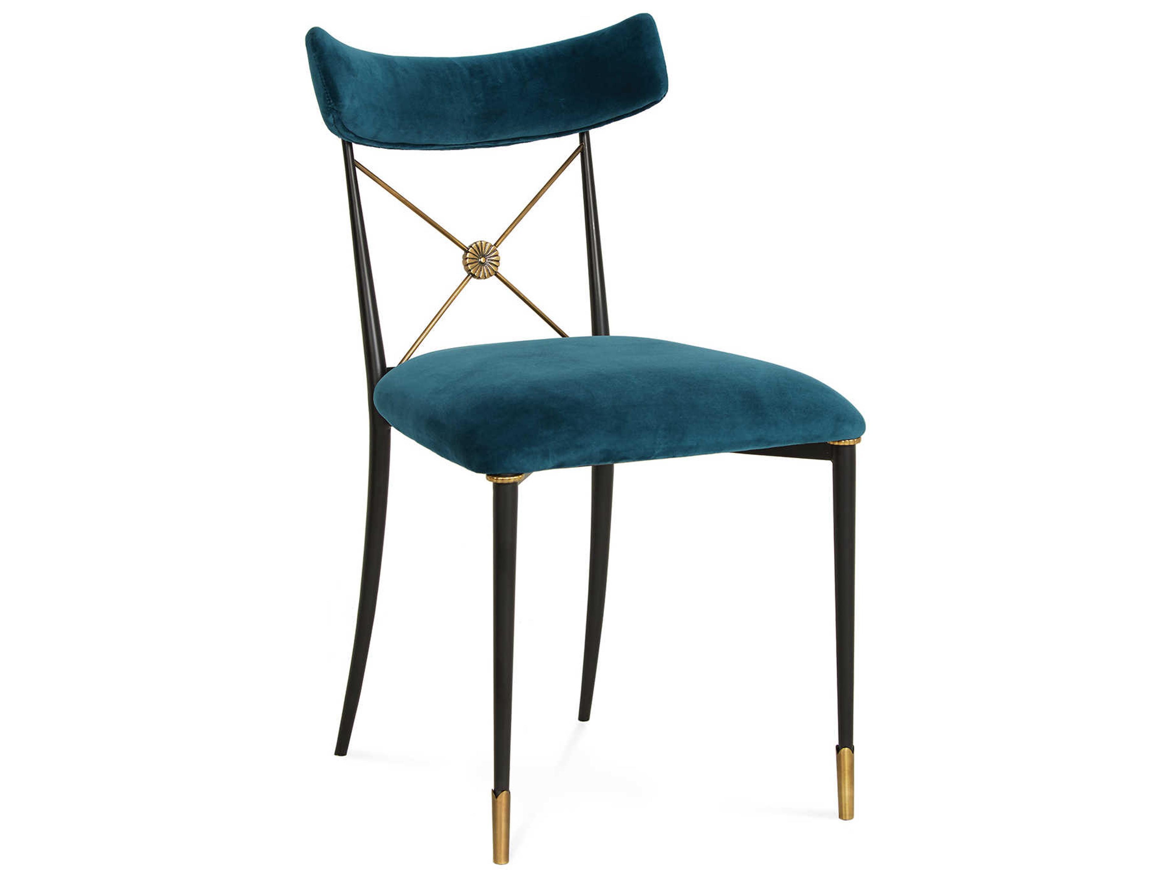 Jonathan Adler Rider Blue Side Dining Chair